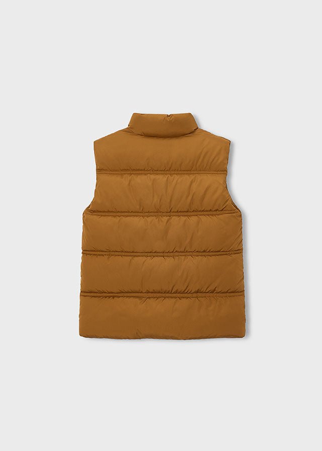 GILET IMBOTTITO MARRONE CALDO - Noi da piccoli