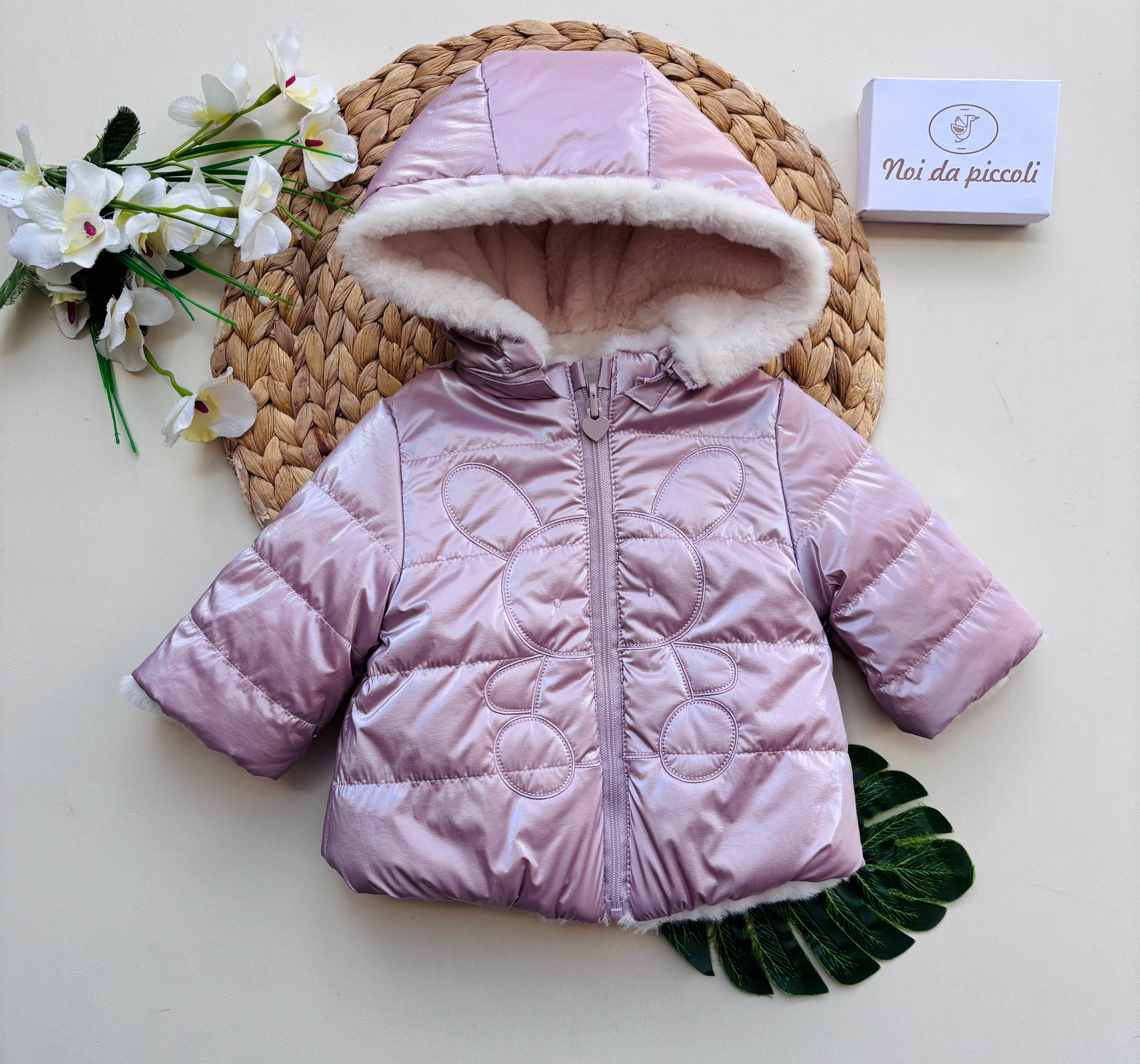 GIUBBOTTO ROSA CON CONIGLIETTO - Noi da piccoli