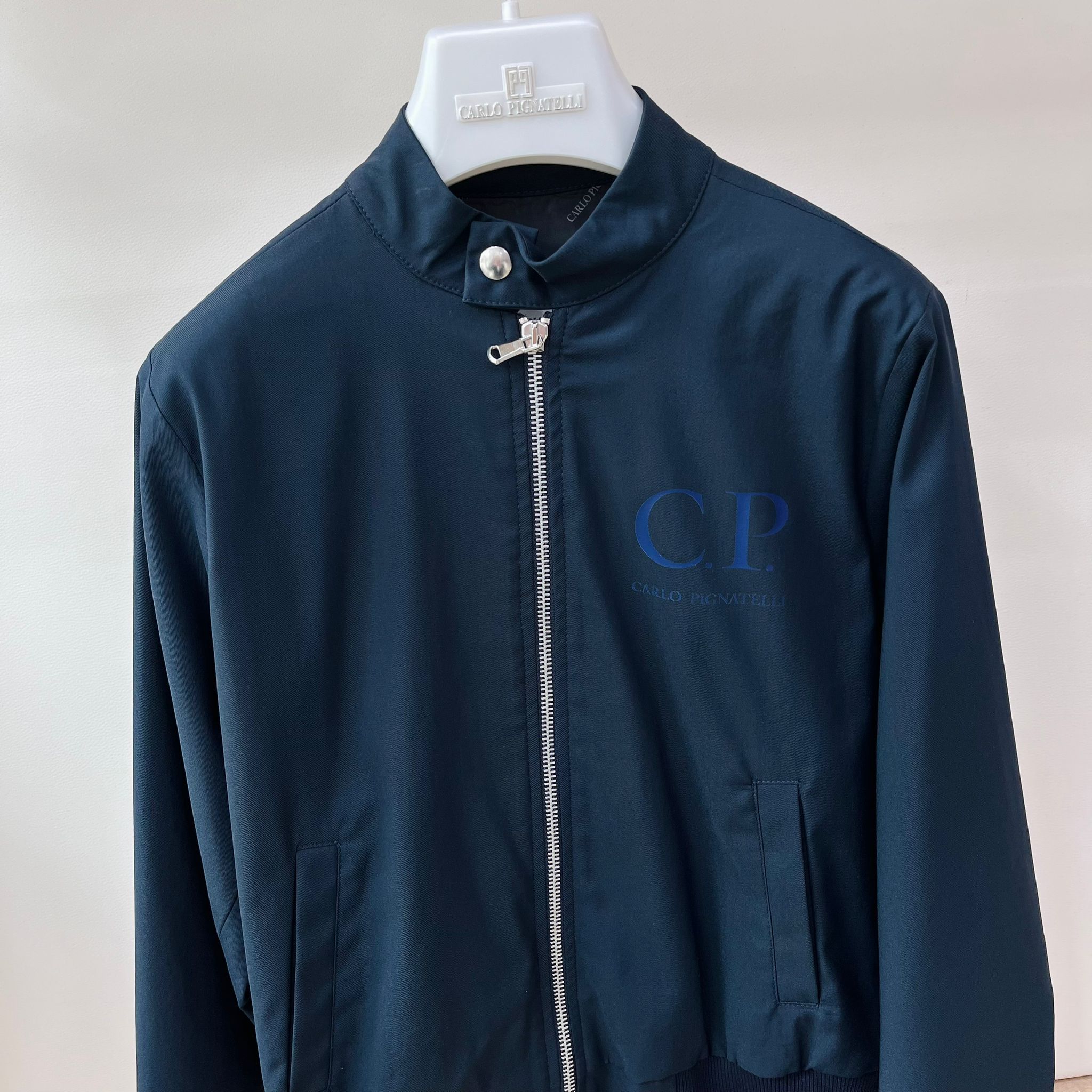 GIUBOTTINO BOMBER BLU CON ZIP - Noi da piccoli