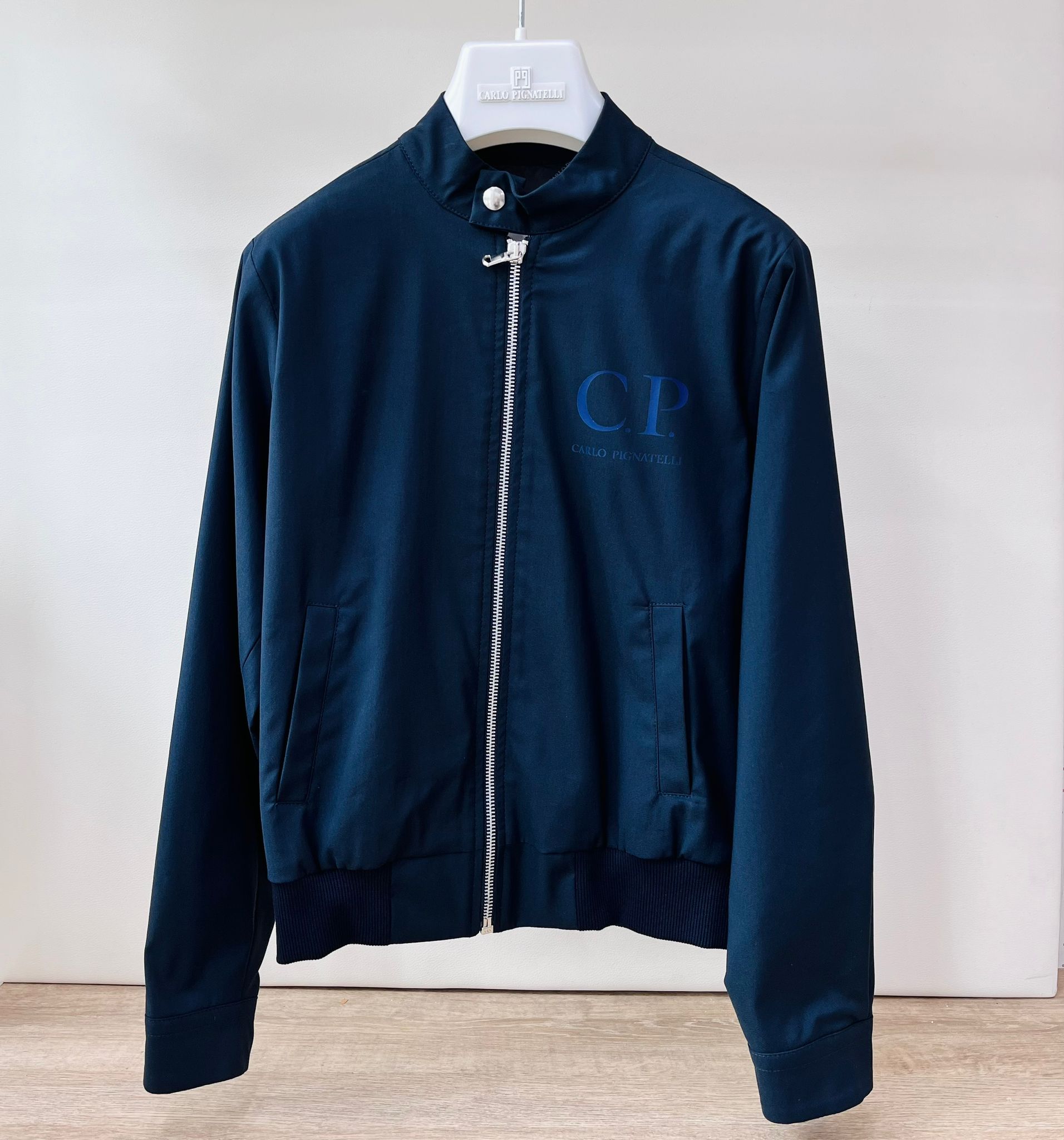 GIUBOTTINO BOMBER BLU CON ZIP - Noi da piccoli