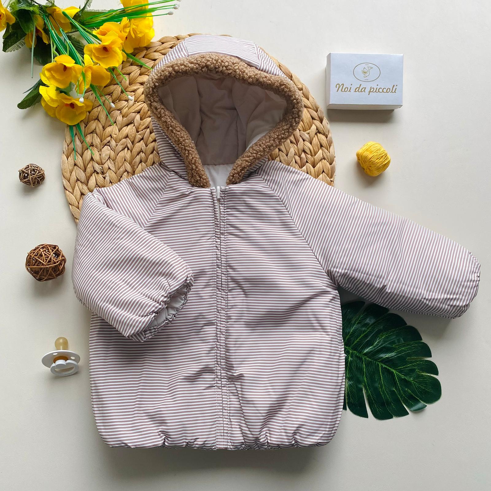 GOIUBBOTTO DOUBLE FACE CON CAGNOLINO 100% ACRILICO CERAMICA - Noi da piccoli