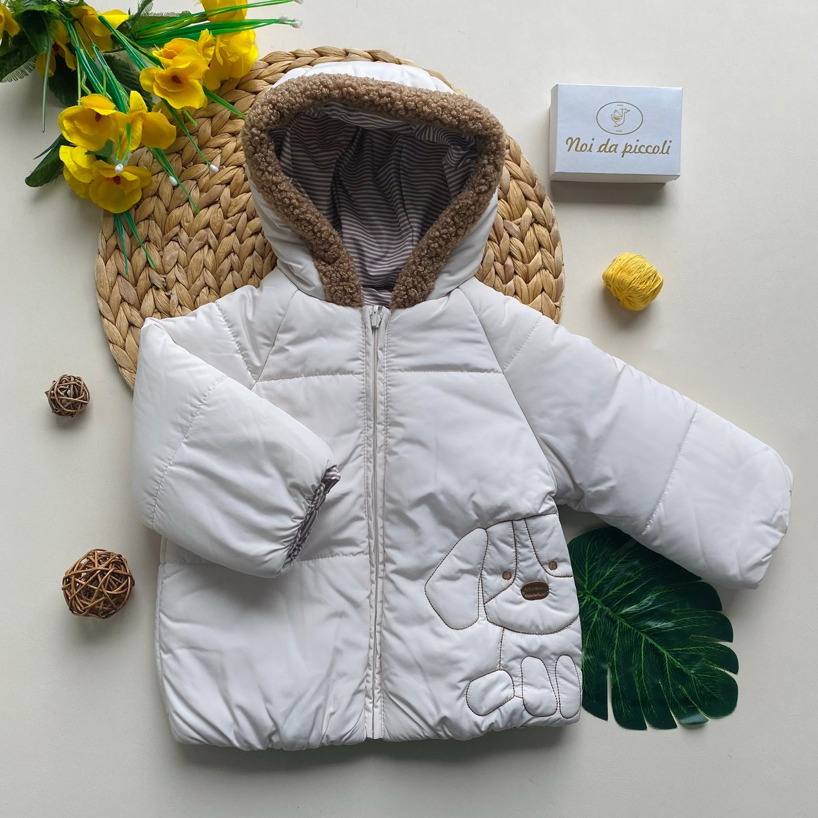 GOIUBBOTTO DOUBLE FACE CON CAGNOLINO 100% ACRILICO CERAMICA - Noi da piccoli