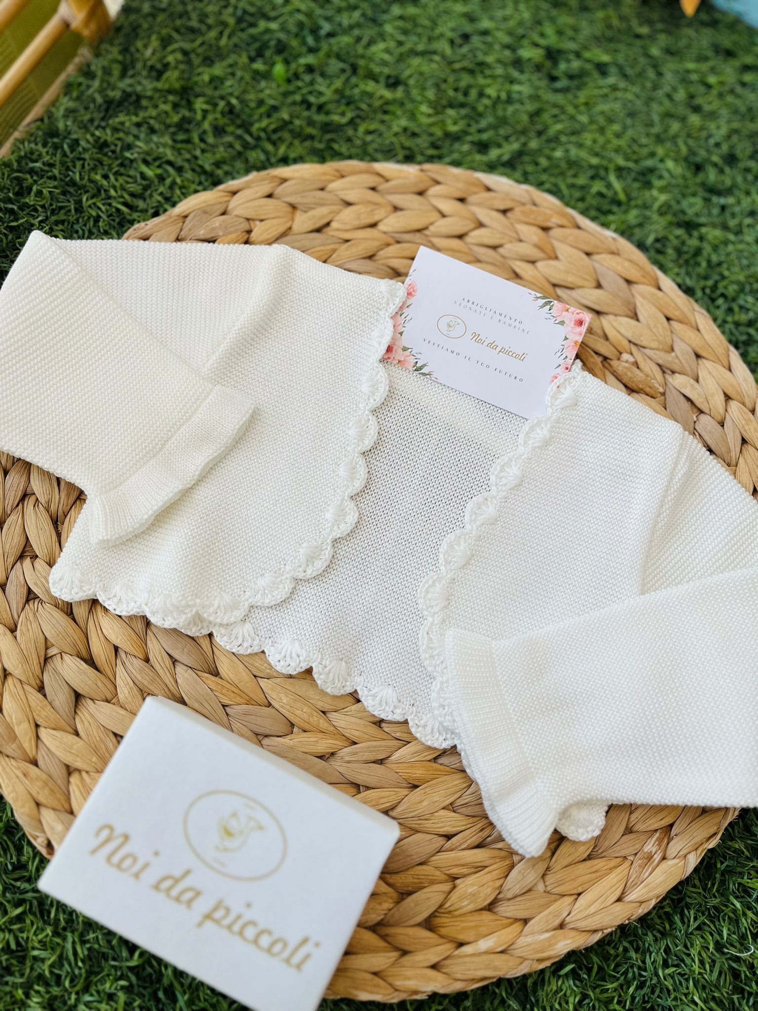 GOLFINO 100% FILO DI COTONE VANIGLIA - Noi da piccoli