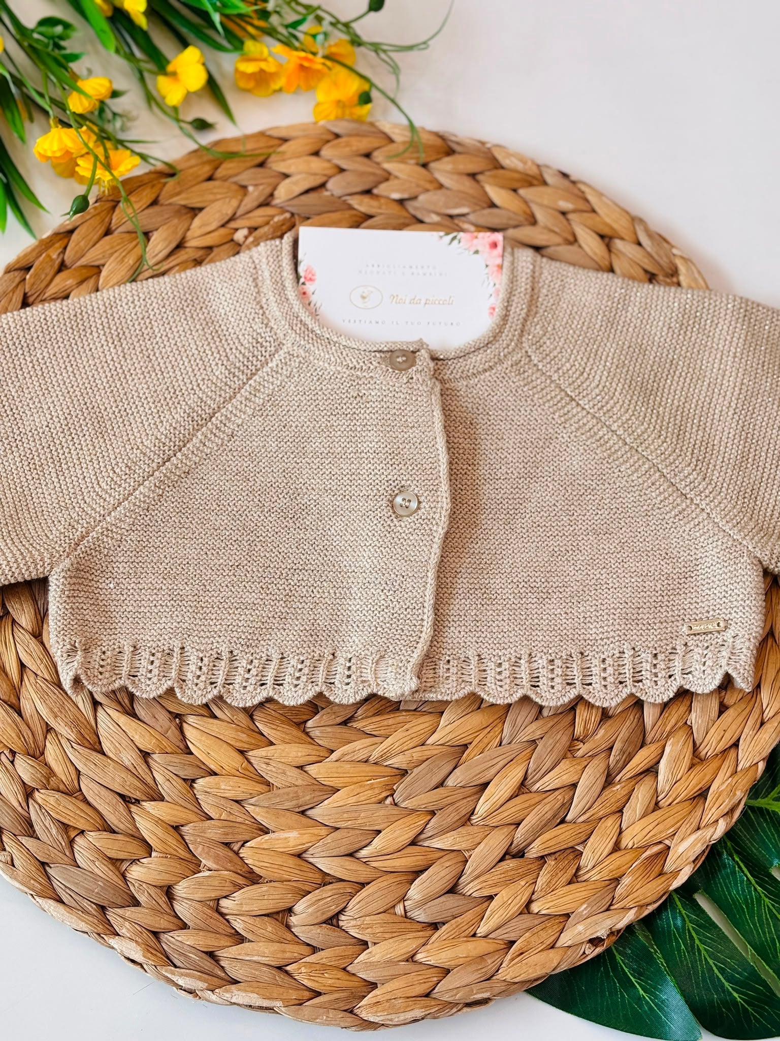 GOLFINO FILATO CALDO BEIGE - Noi da piccoli