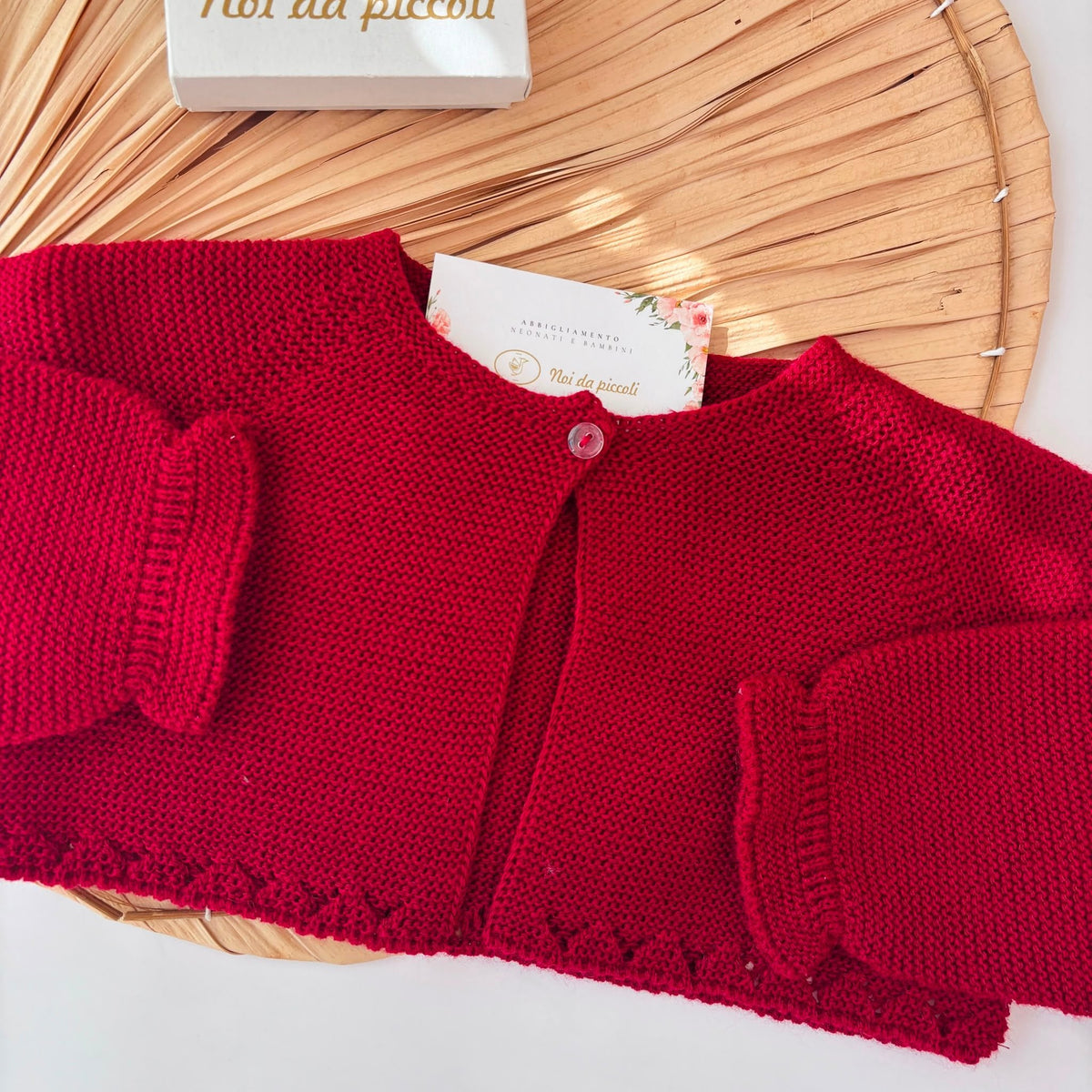 Golfino Filato Caldo Rosso Sardon - Noi da piccoli