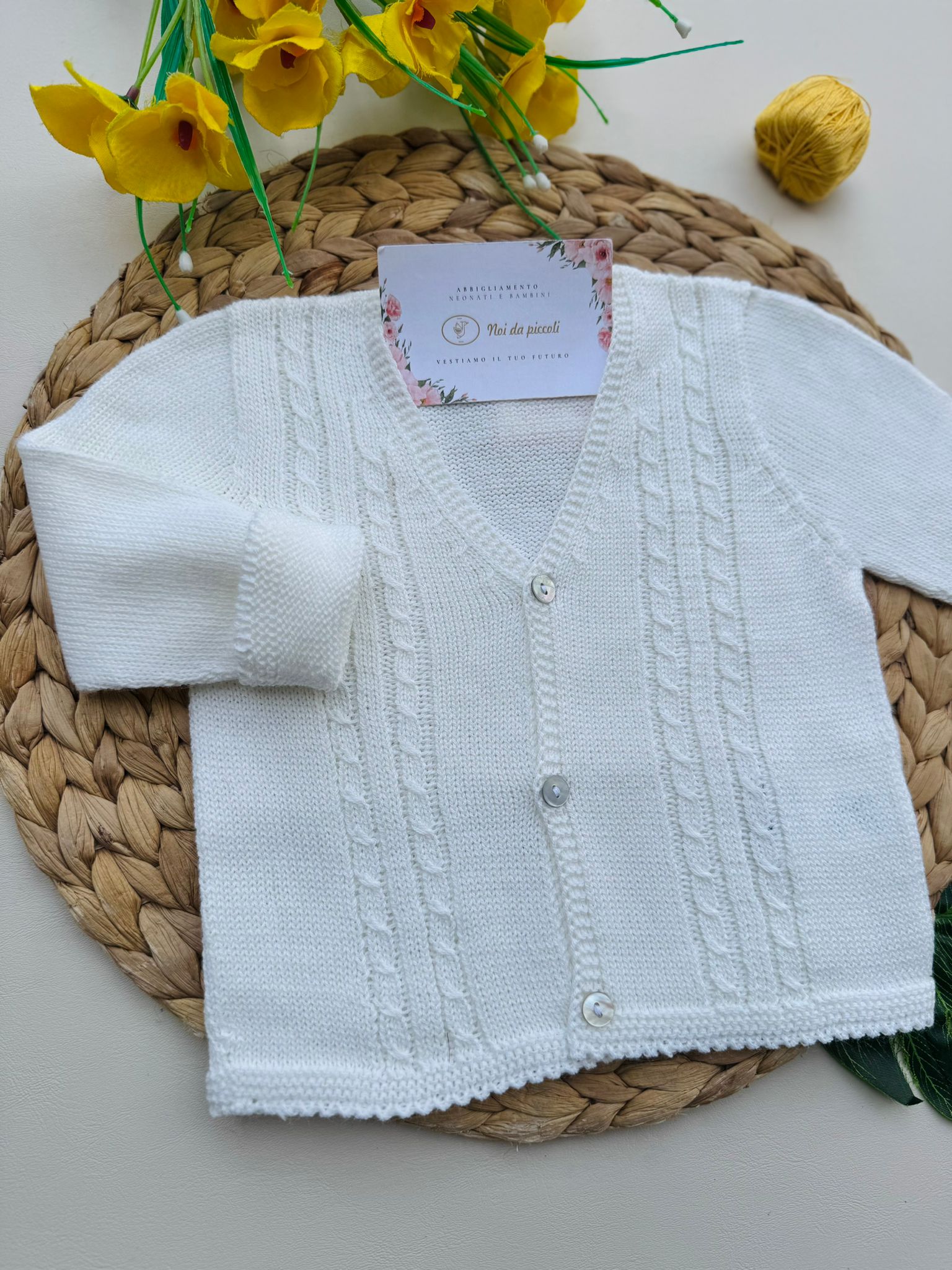 GOLFINO FILATO FRESCO BEIGE - Noi da piccoli
