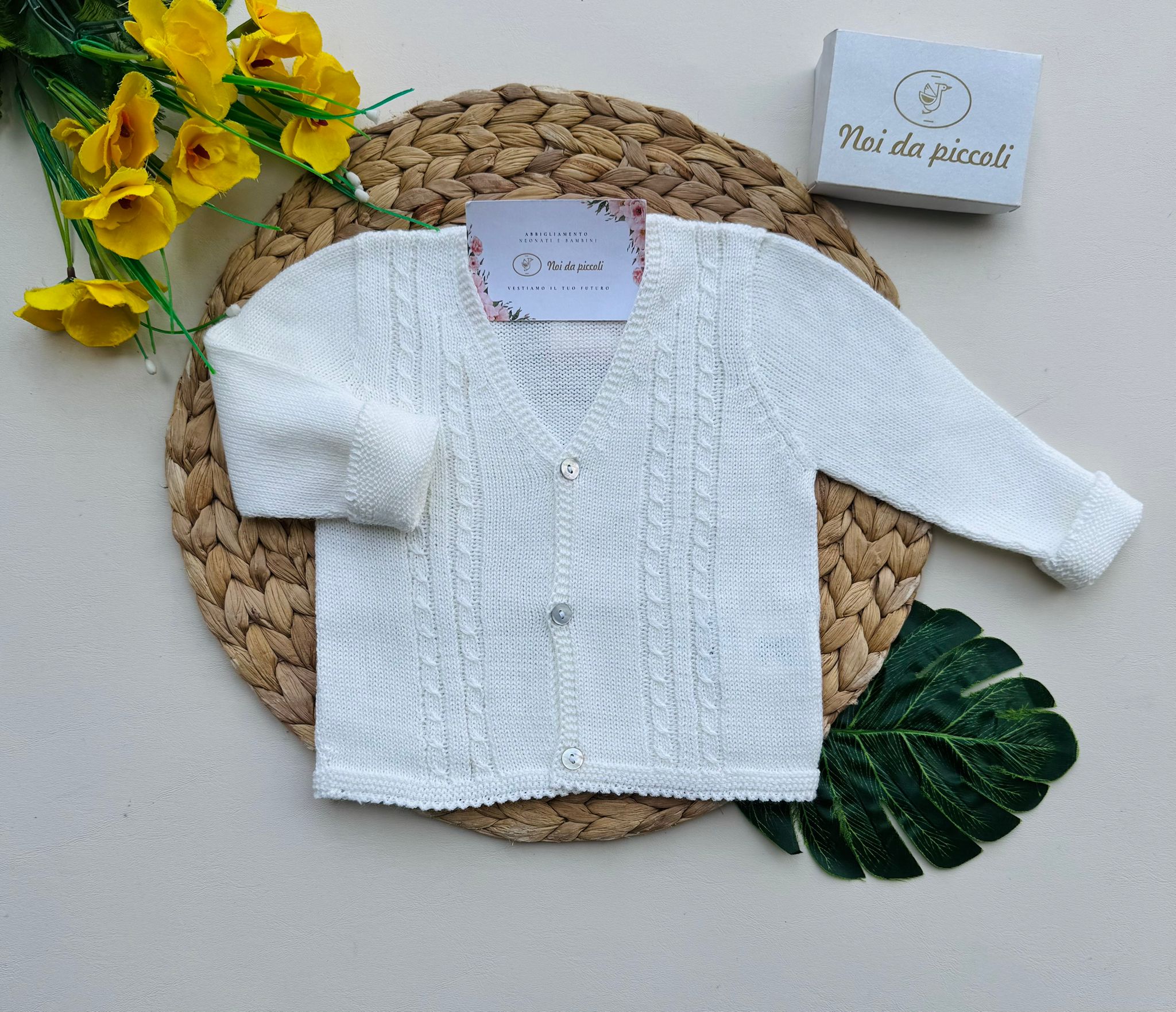 GOLFINO FILATO FRESCO BEIGE - Noi da piccoli