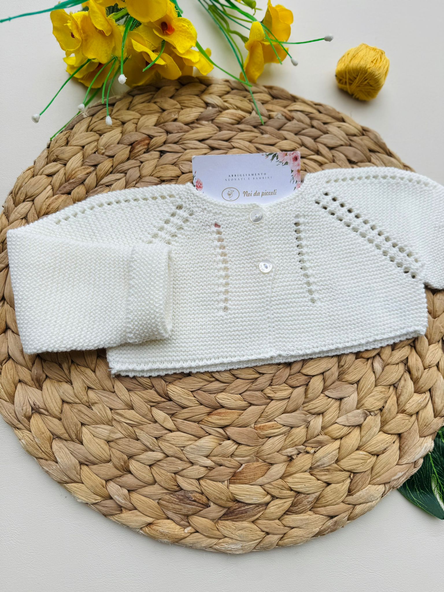 GOLFINO FILATO FRESCO BEIGE CALADOS - Noi da piccoli