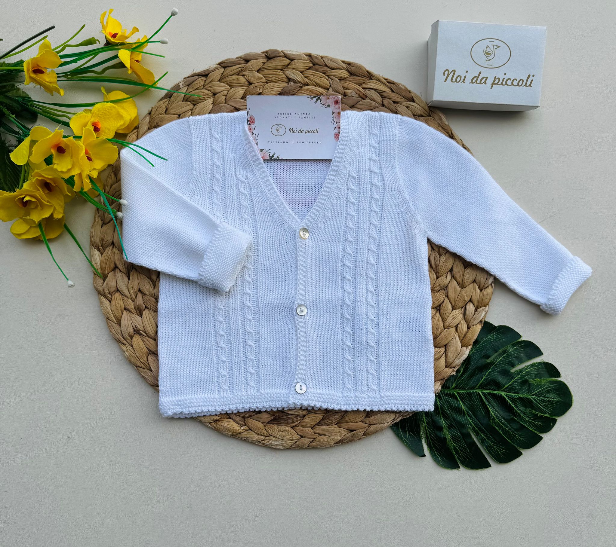 GOLFINO FILATO FRESCO BIANCO - Noi da piccoli