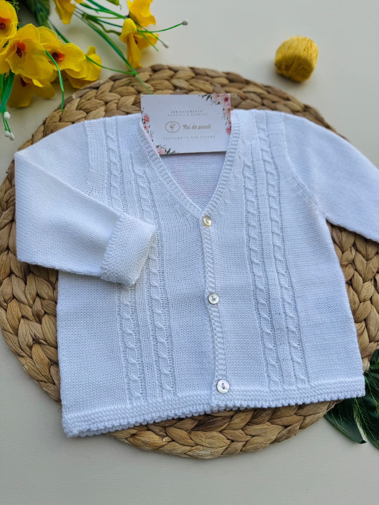 GOLFINO FILATO FRESCO BIANCO - Noi da piccoli