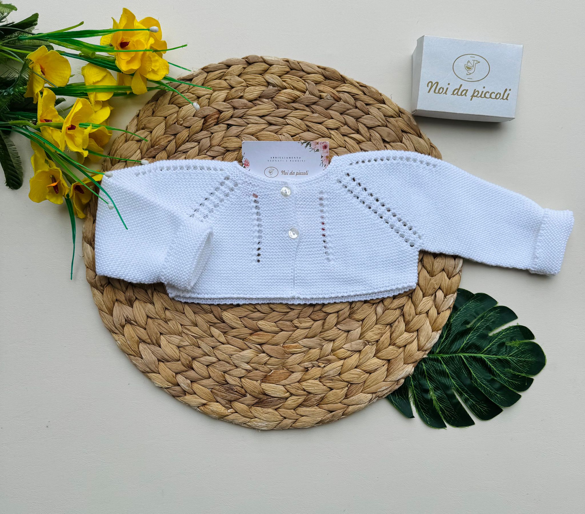 GOLFINO FILATO FRESCO BIANCO CALADOS - Noi da piccoli