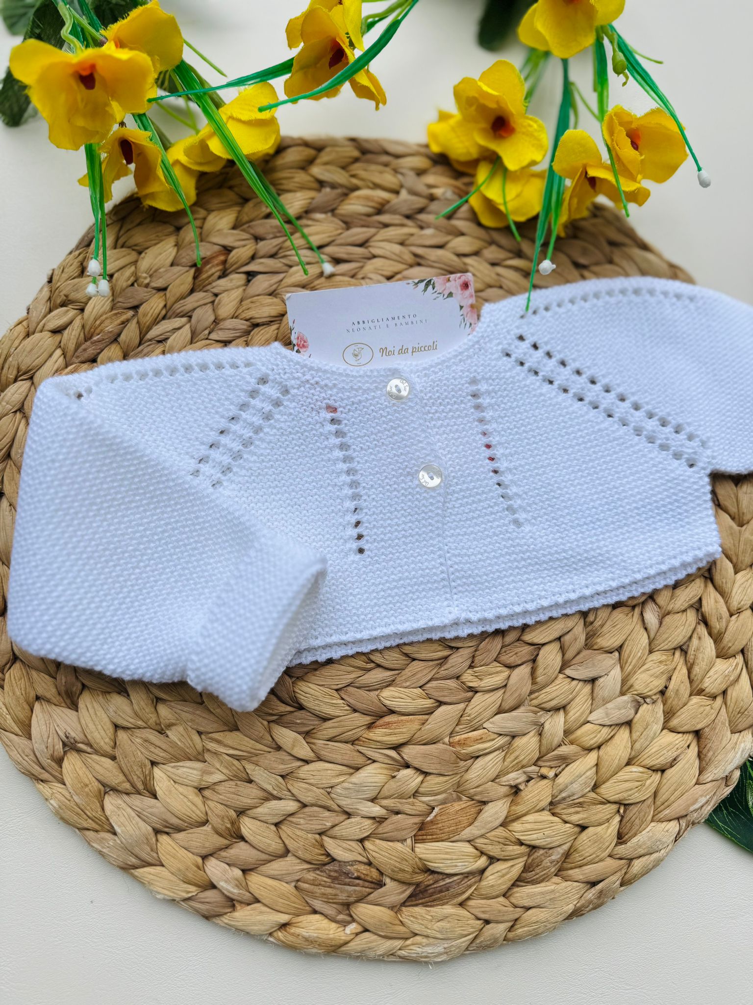 GOLFINO FILATO FRESCO BIANCO CALADOS - Noi da piccoli