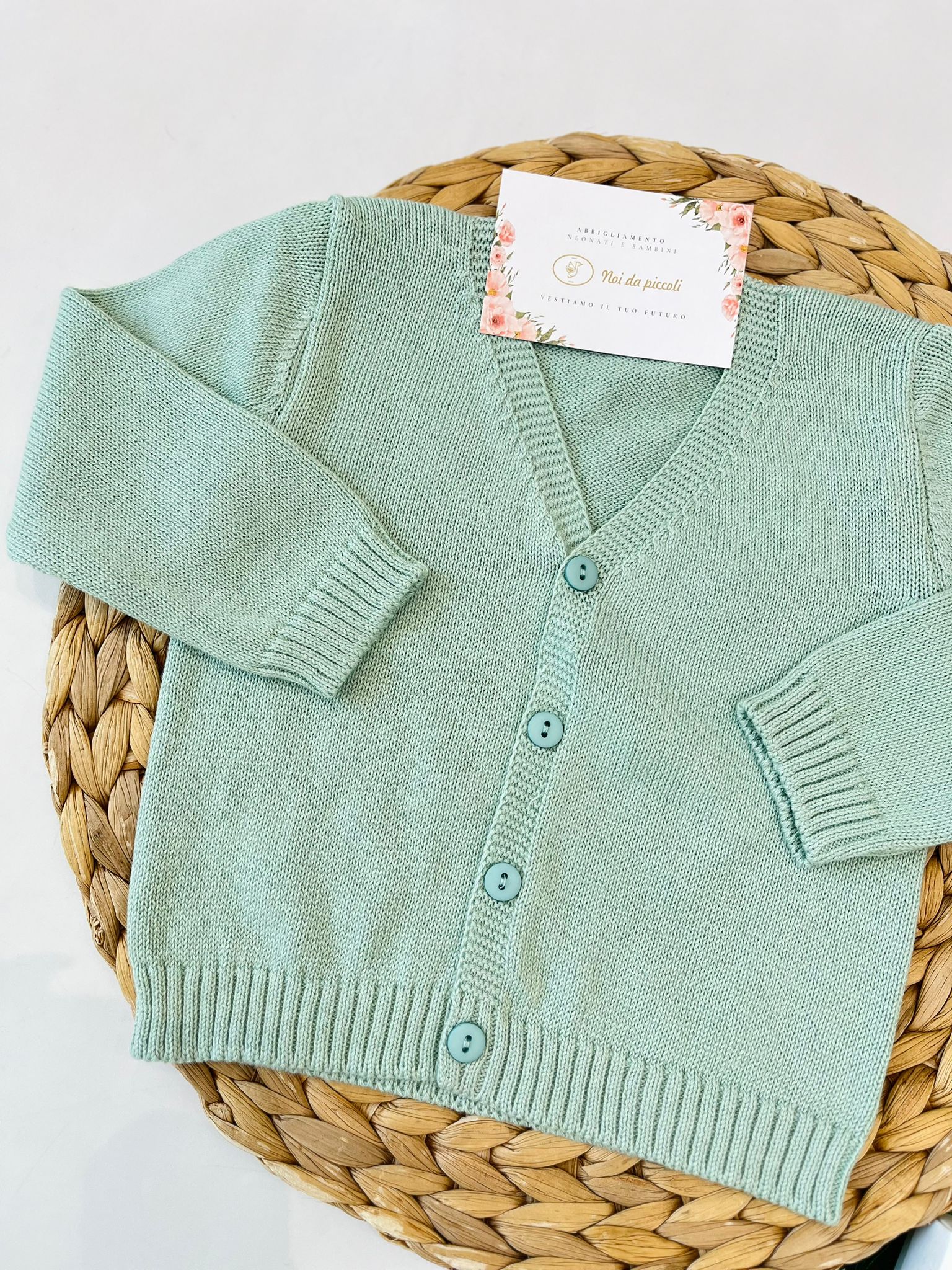 GOLFINO FILATO FRESCO SALVIA - Noi da piccoli