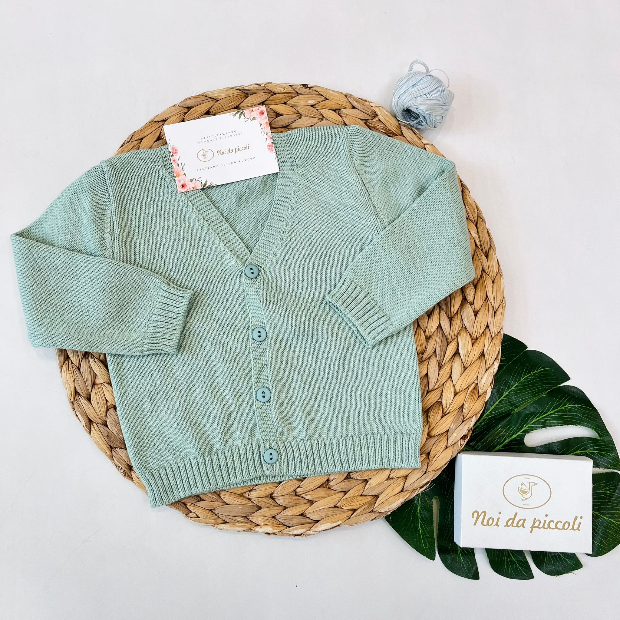 GOLFINO FILATO FRESCO SALVIA - Noi da piccoli