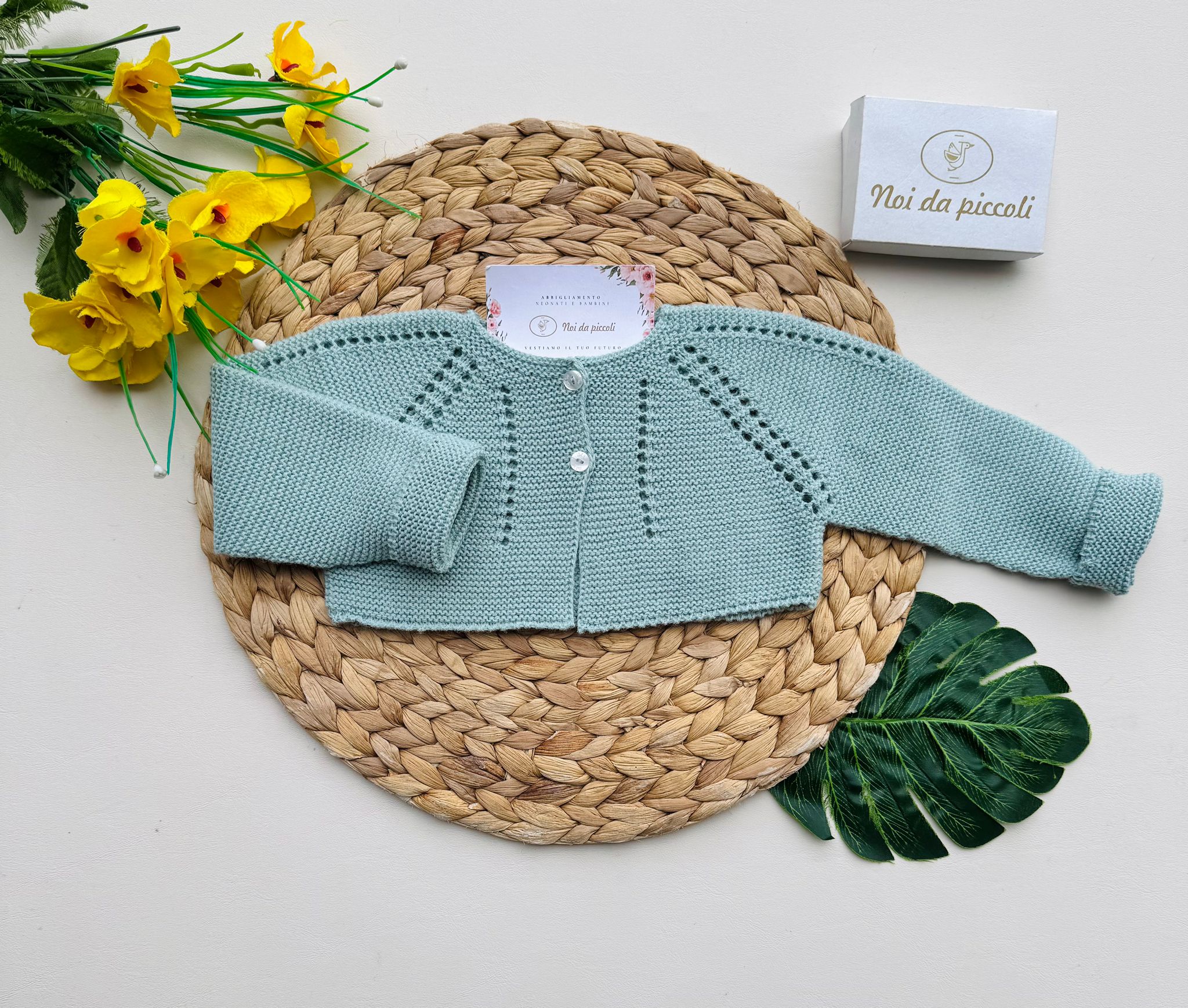 GOLFINO FILATO FRESCO VERDE CALADOS - Noi da piccoli