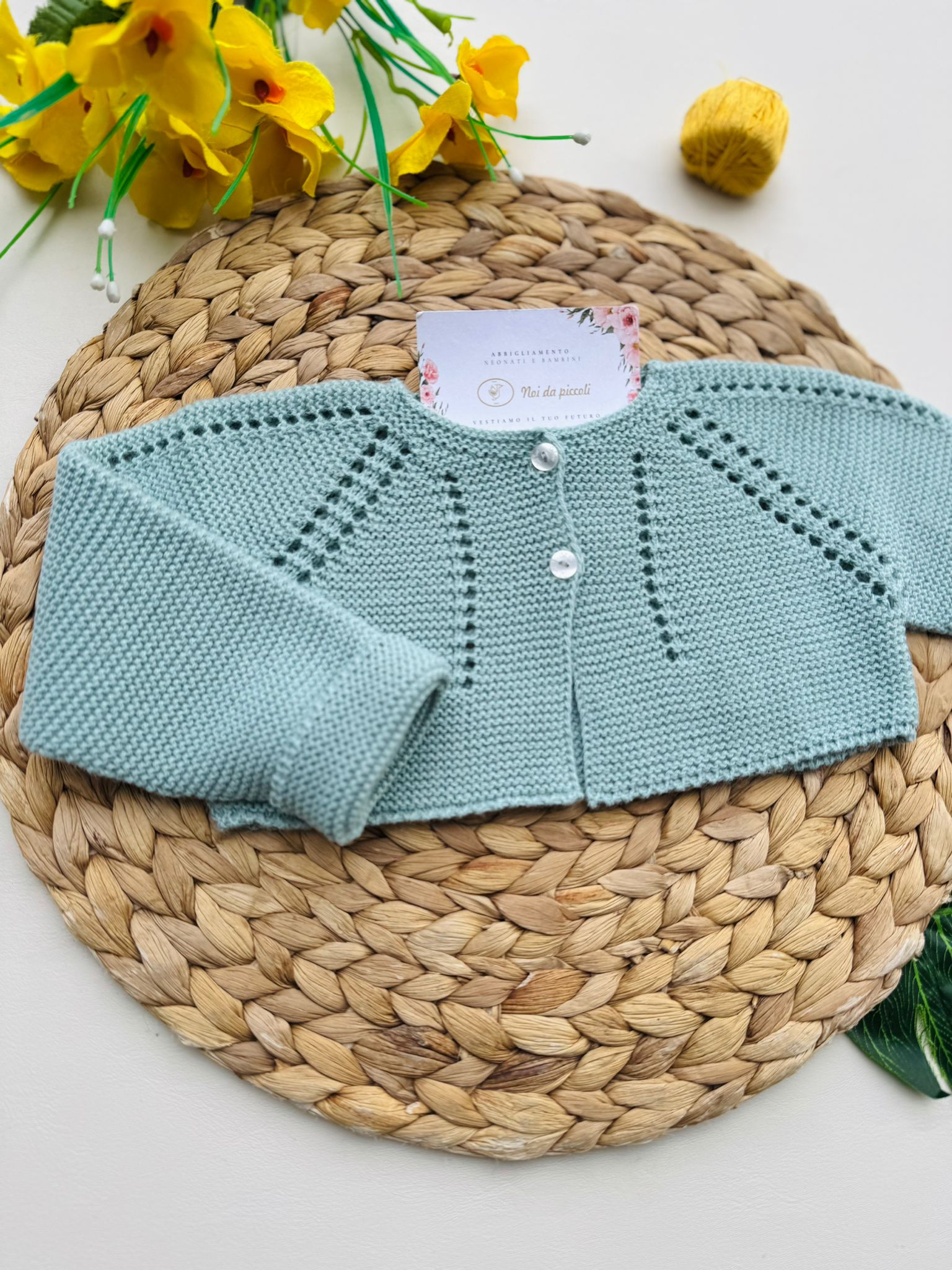 GOLFINO FILATO FRESCO VERDE CALADOS - Noi da piccoli