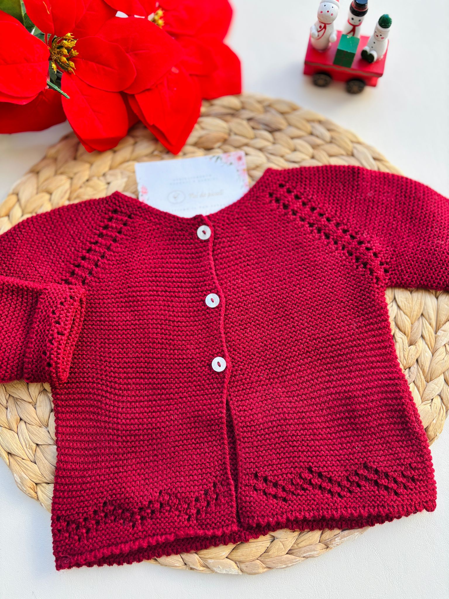 GOLFINO IN FILATO CALDO BORDEAUX - Noi da piccoli