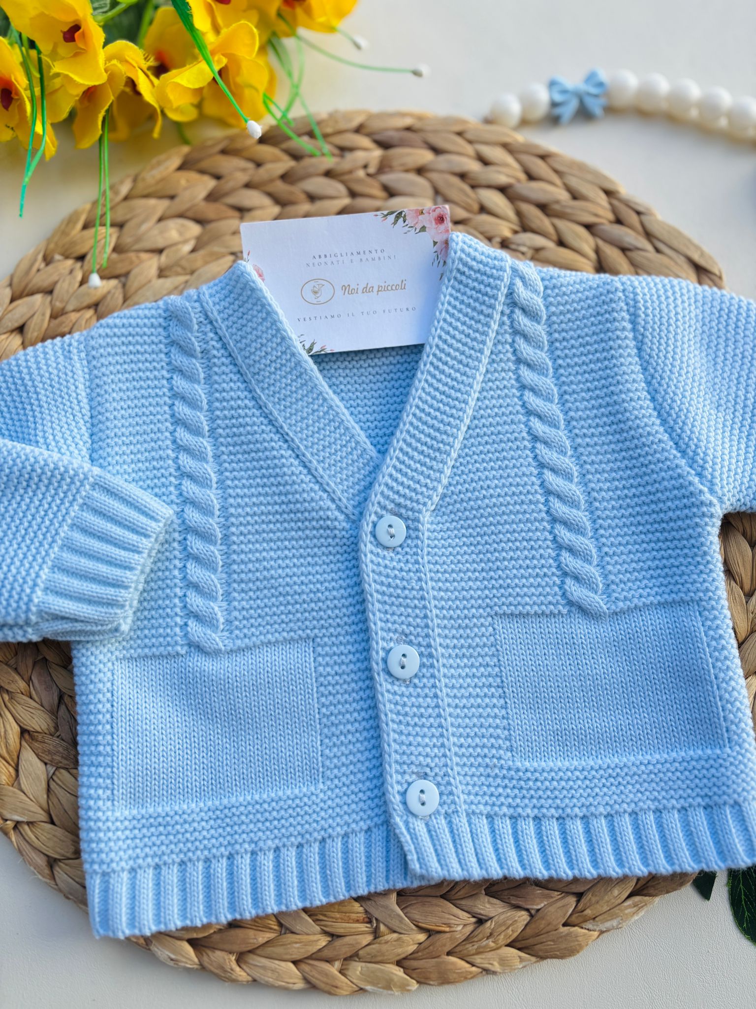 GOLFINO IN FILATO CALDO CIELO - Noi da piccoli