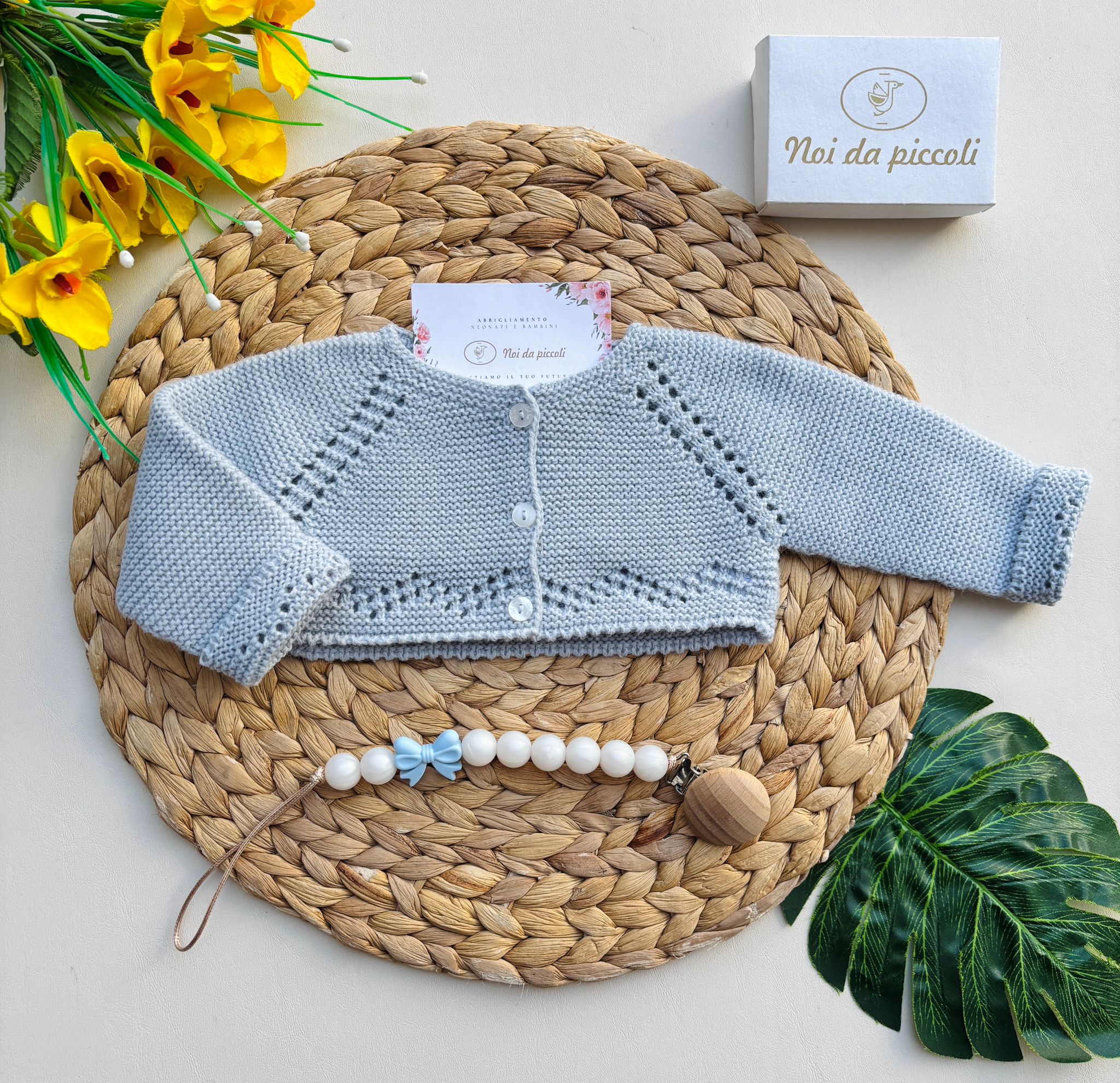 GOLFINO IN FILATO CALDO POLVERE - Noi da piccoli