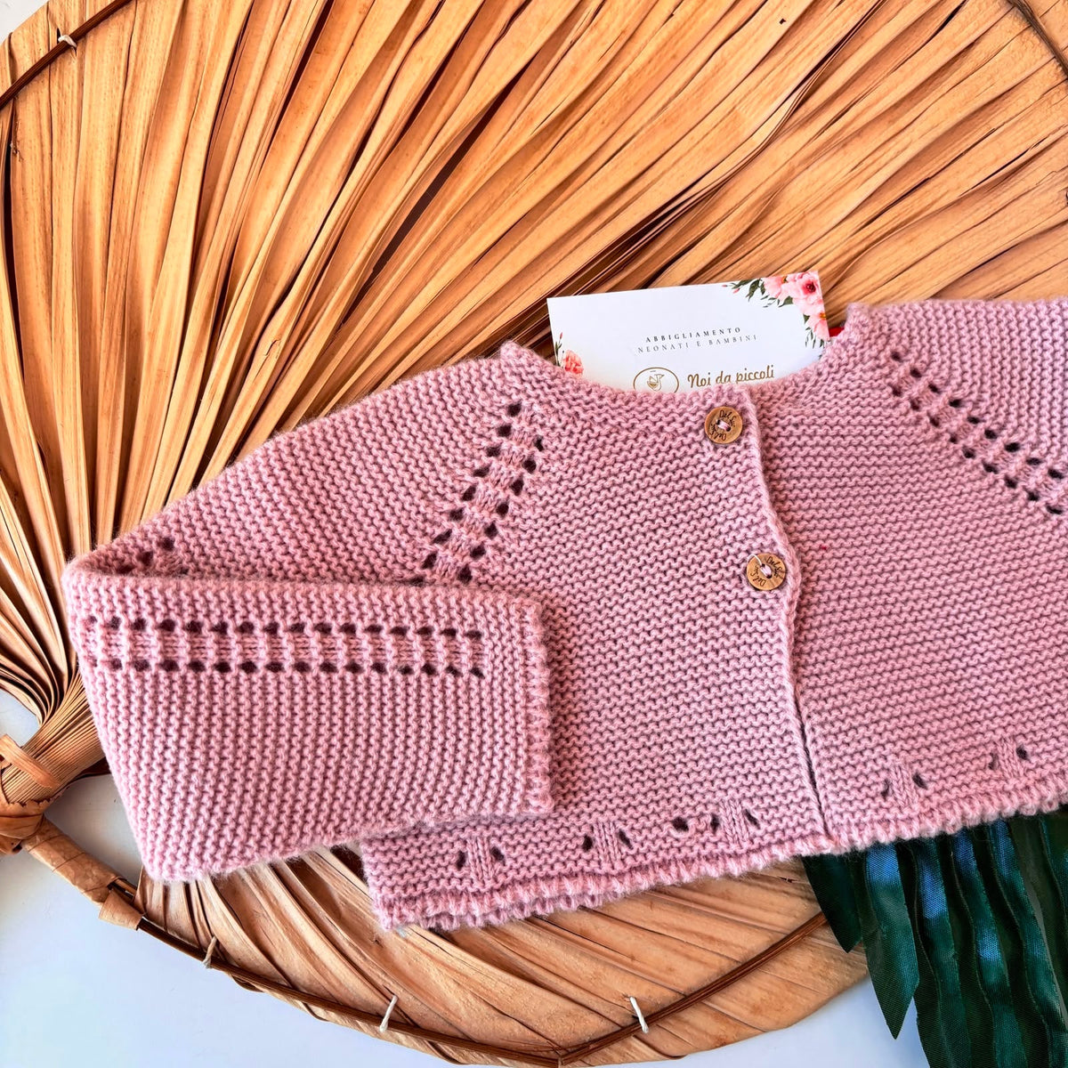GOLFINO IN FILATO CALDO ROSA - Noi da piccoli
