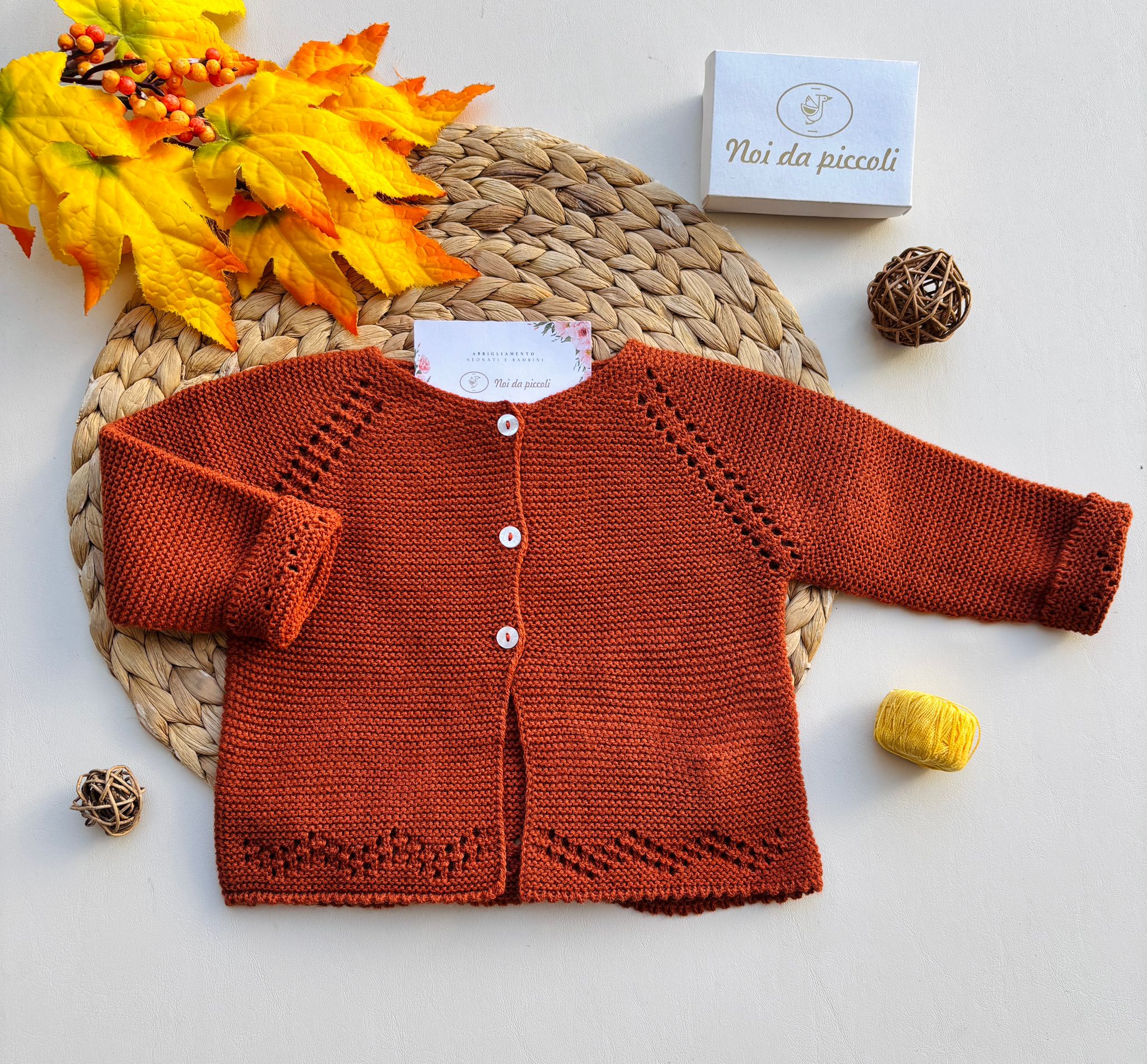 GOLFINO IN FILATO CALDO RUGGINE - Noi da piccoli