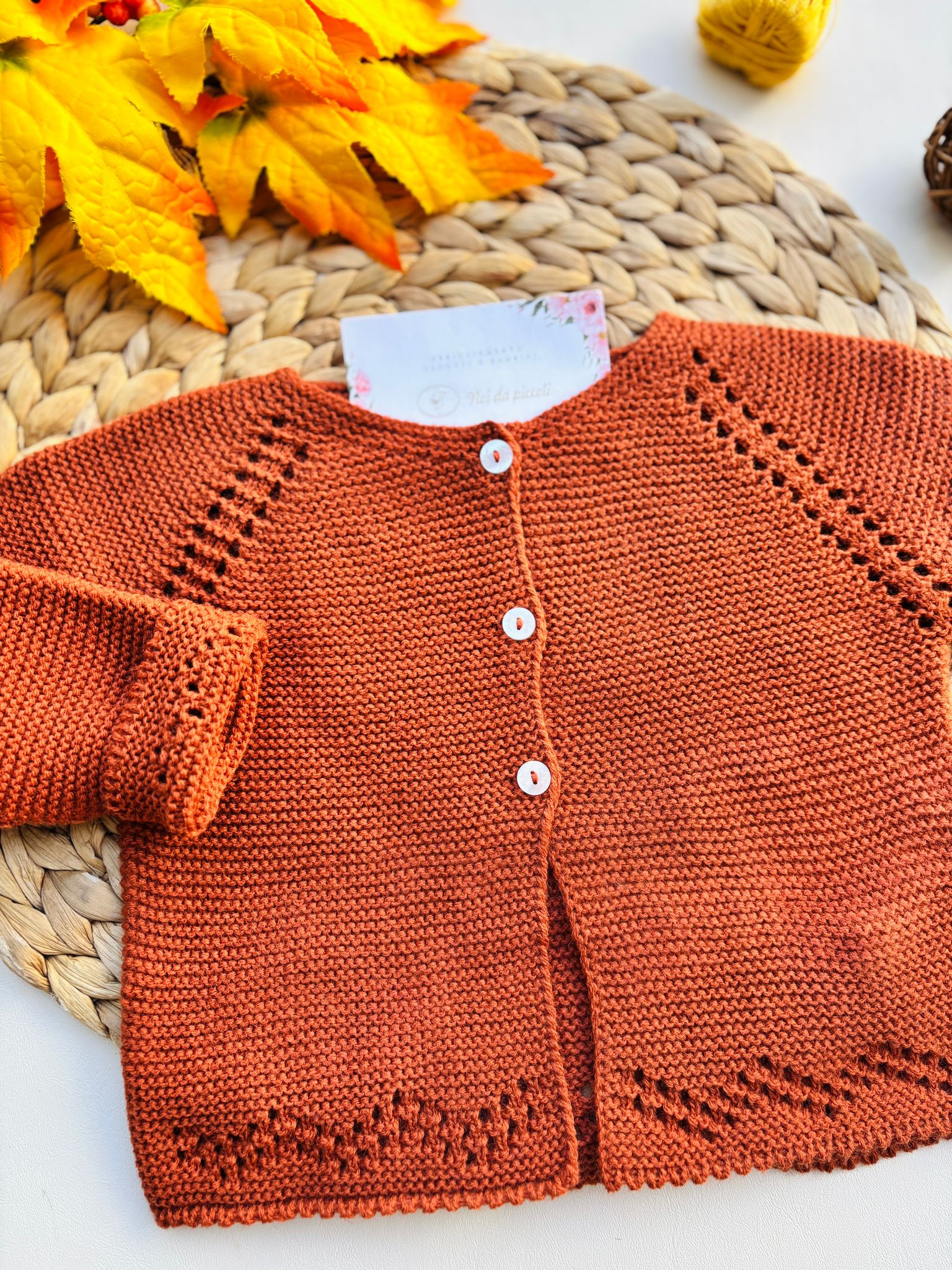 GOLFINO IN FILATO CALDO RUGGINE - Noi da piccoli