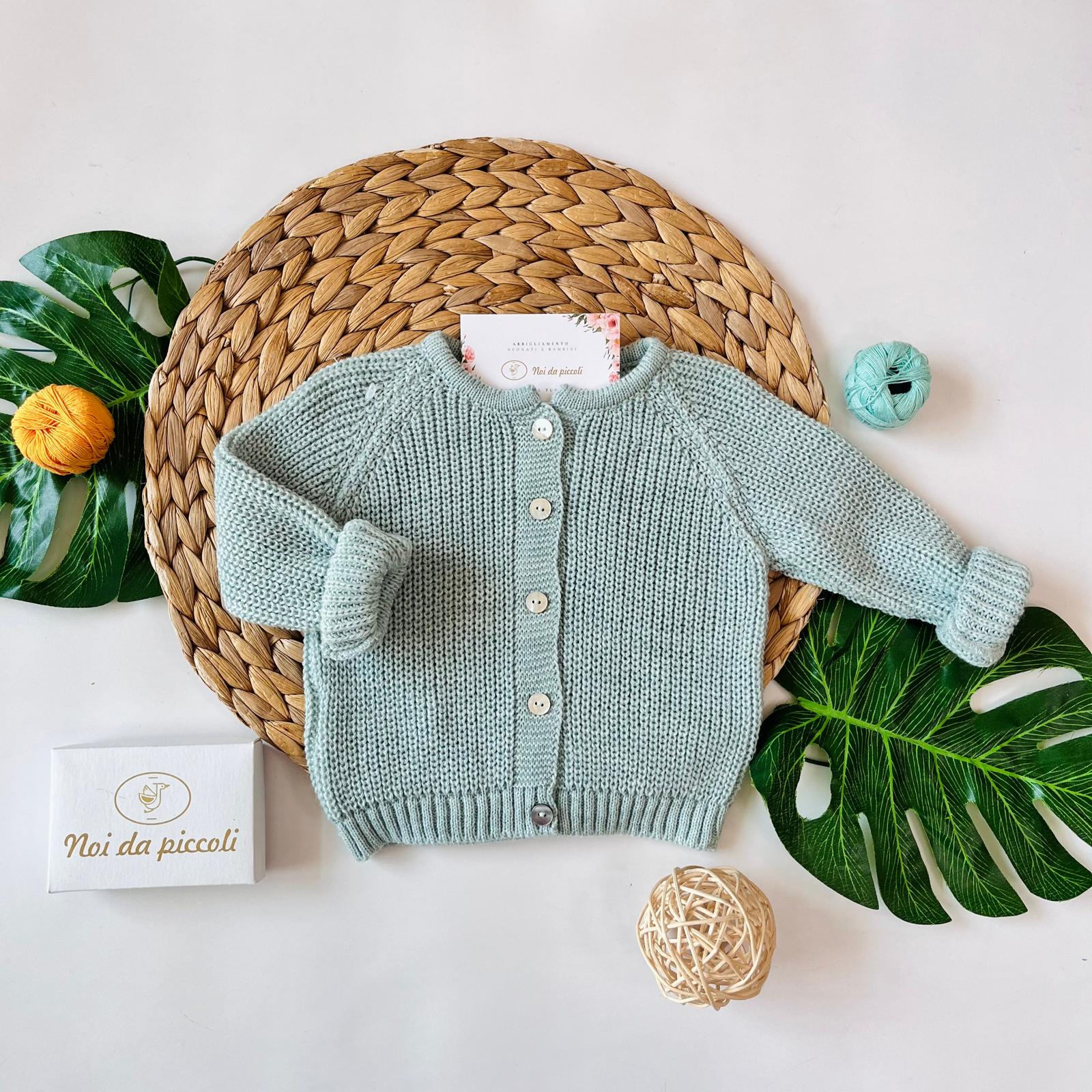 GOLFINO RAINBOW FILATO CALDO Verde - Noi da piccoli