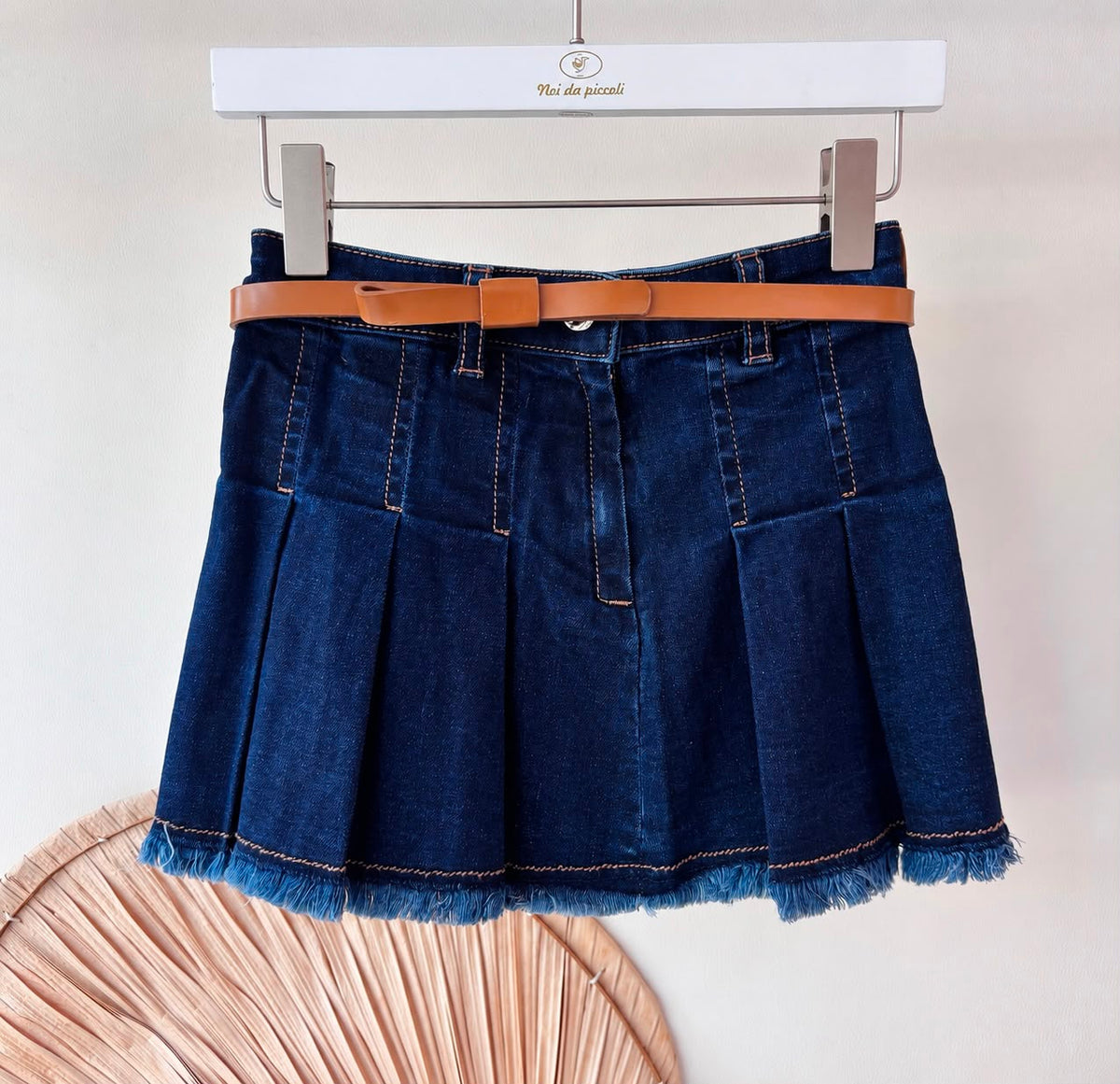 GONNA DI JEANS CON CINTURINO - Noi da piccoli