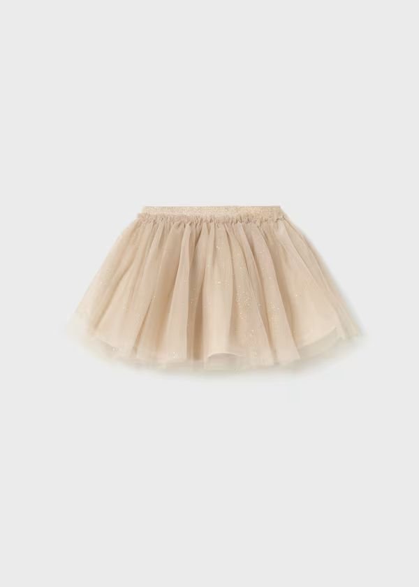 GONNA IN TULLE ORO GLITTER - Noi da piccoli