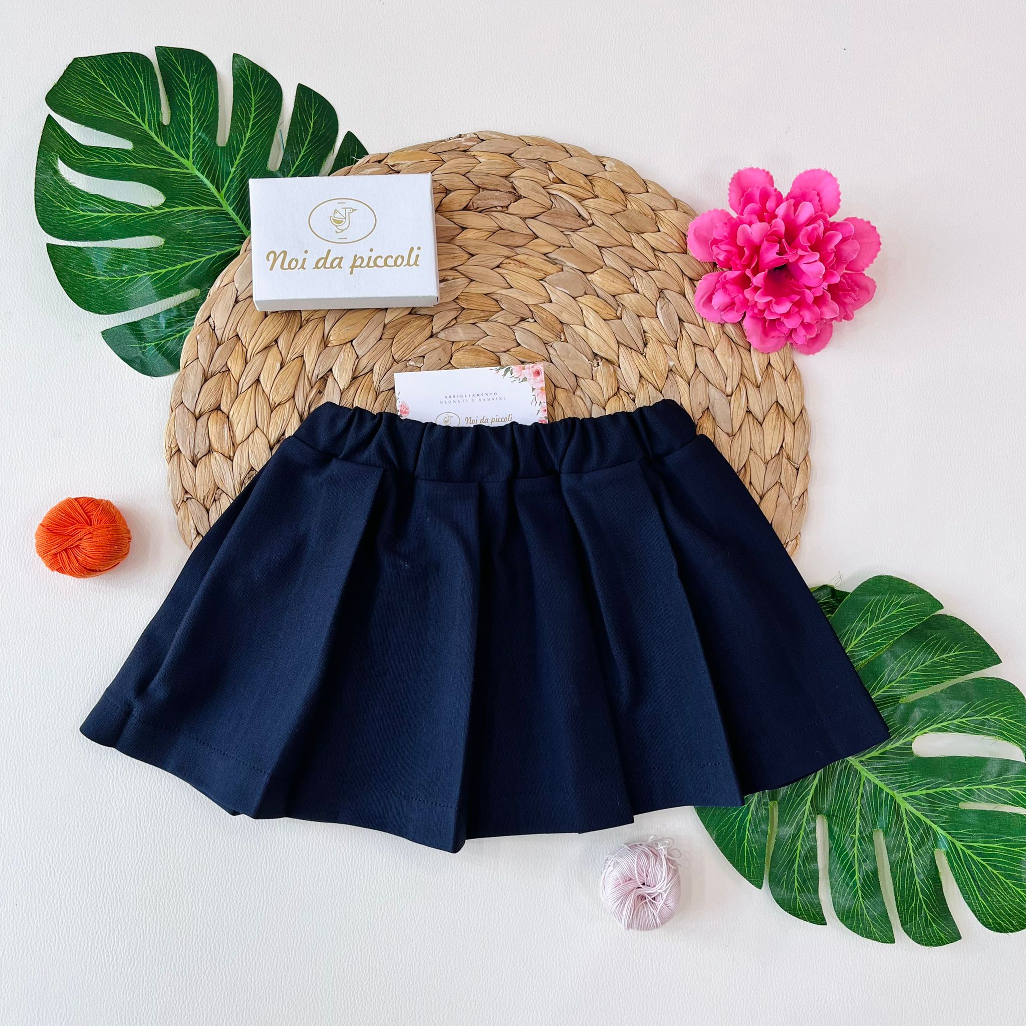 GONNELLINA PLISSETTATA BLU - Noi da piccoli