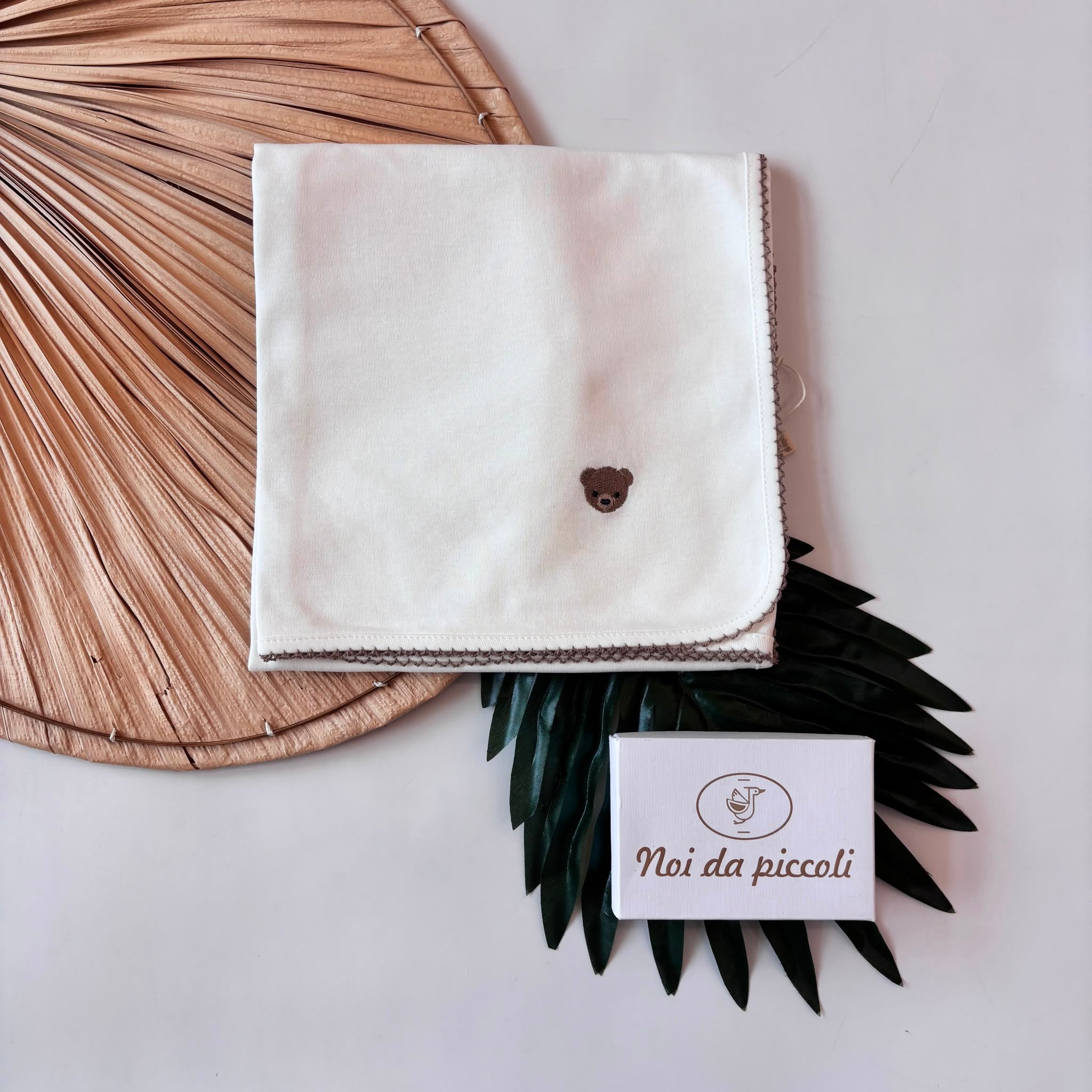 MUSSOLA 100% COTONE ORSETTO PANNA