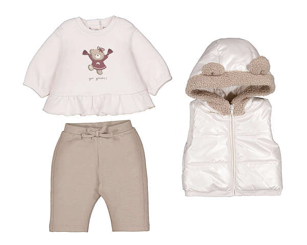 COMPLETO COTONE CALDO PANNA BEIGE