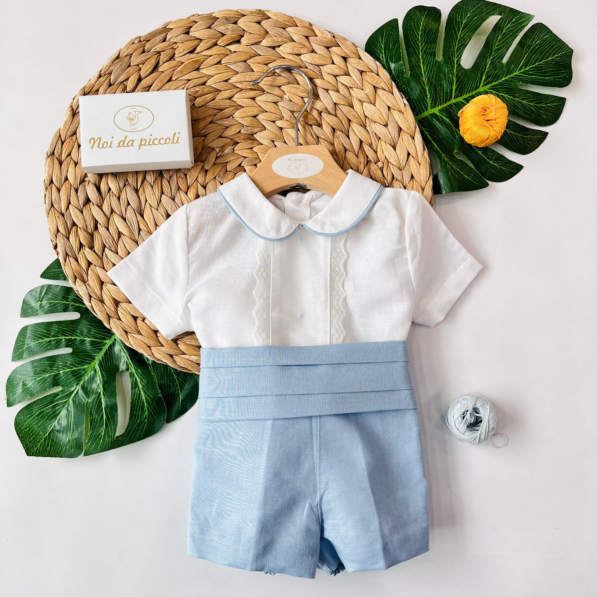 COMPLETO 3 PZ CERIMONIALE  CIELO