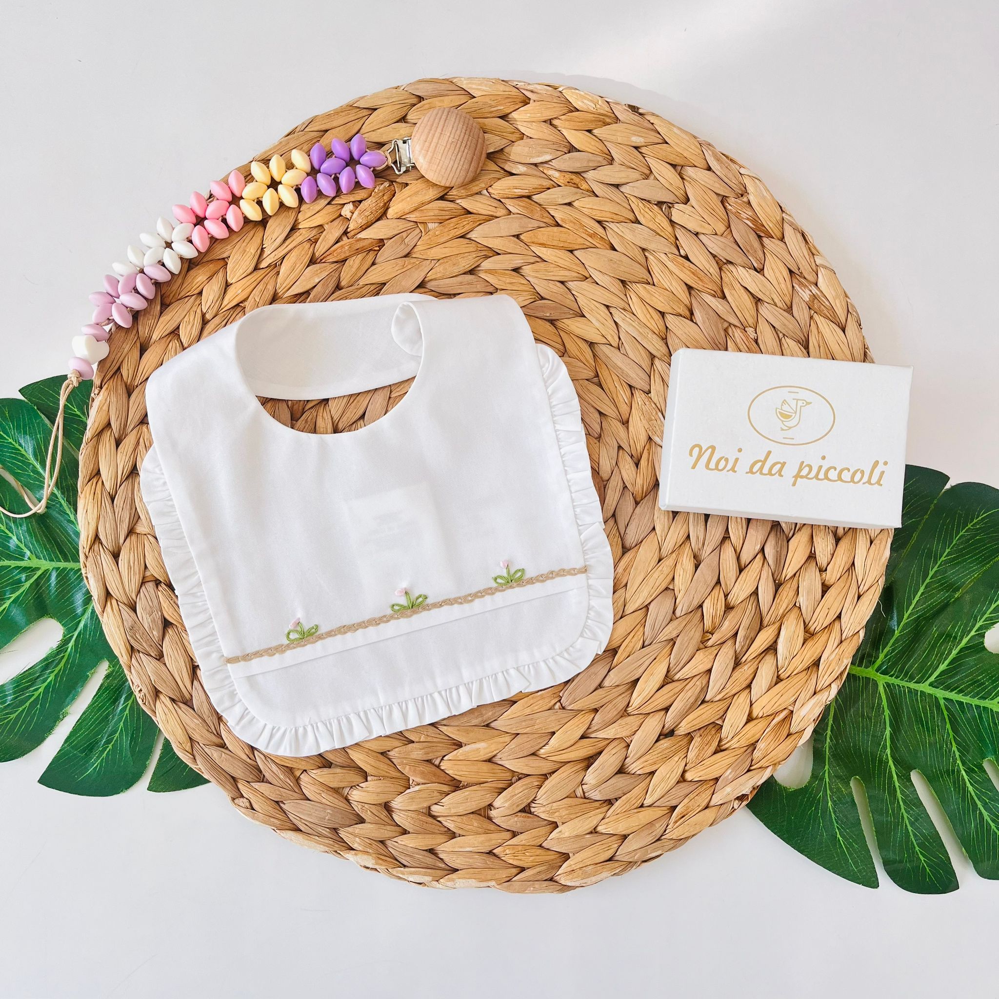 BAVETTINA 100 % COTONE BIANCO