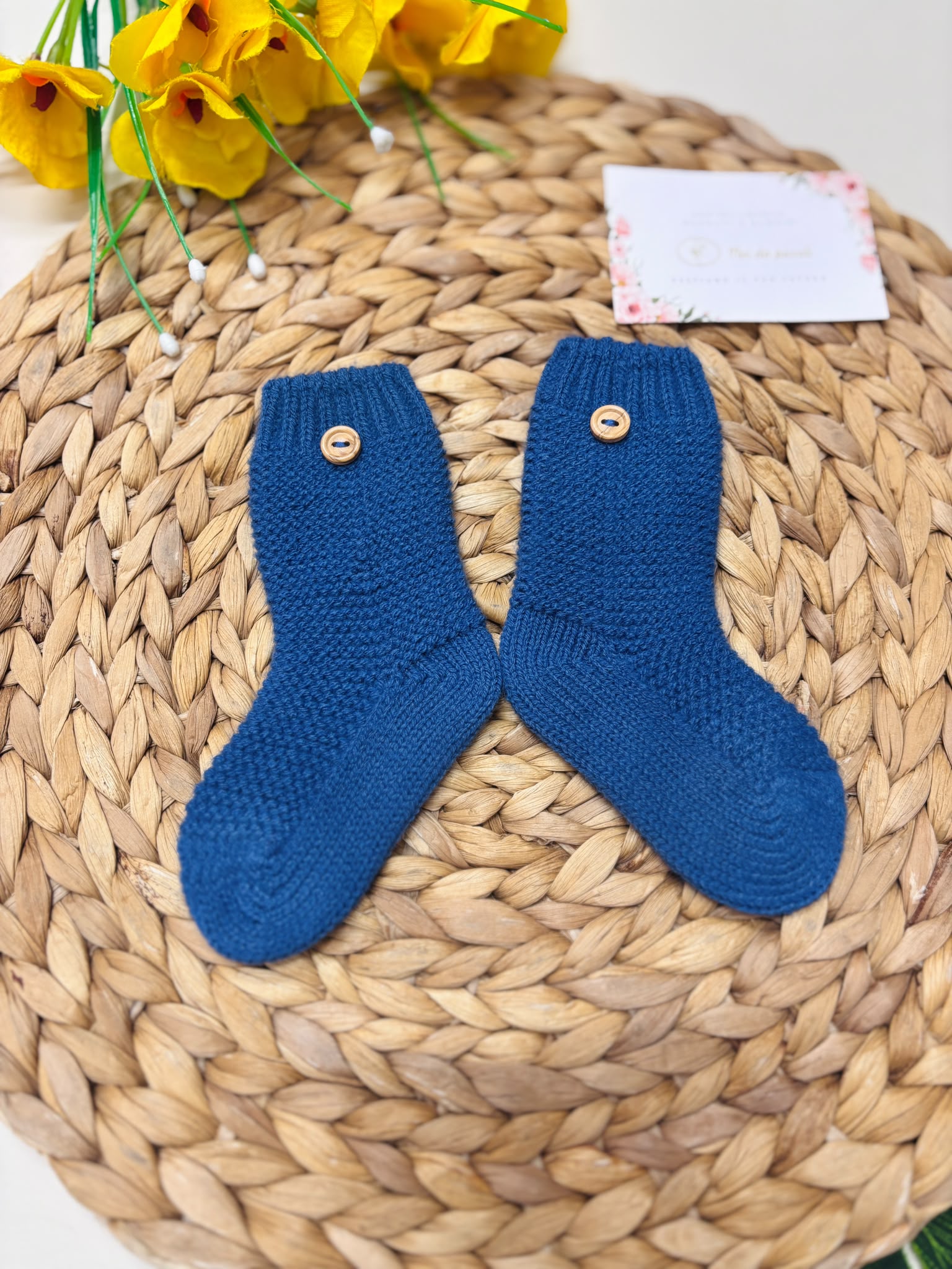 CALZINI FILATO CALDO BLU