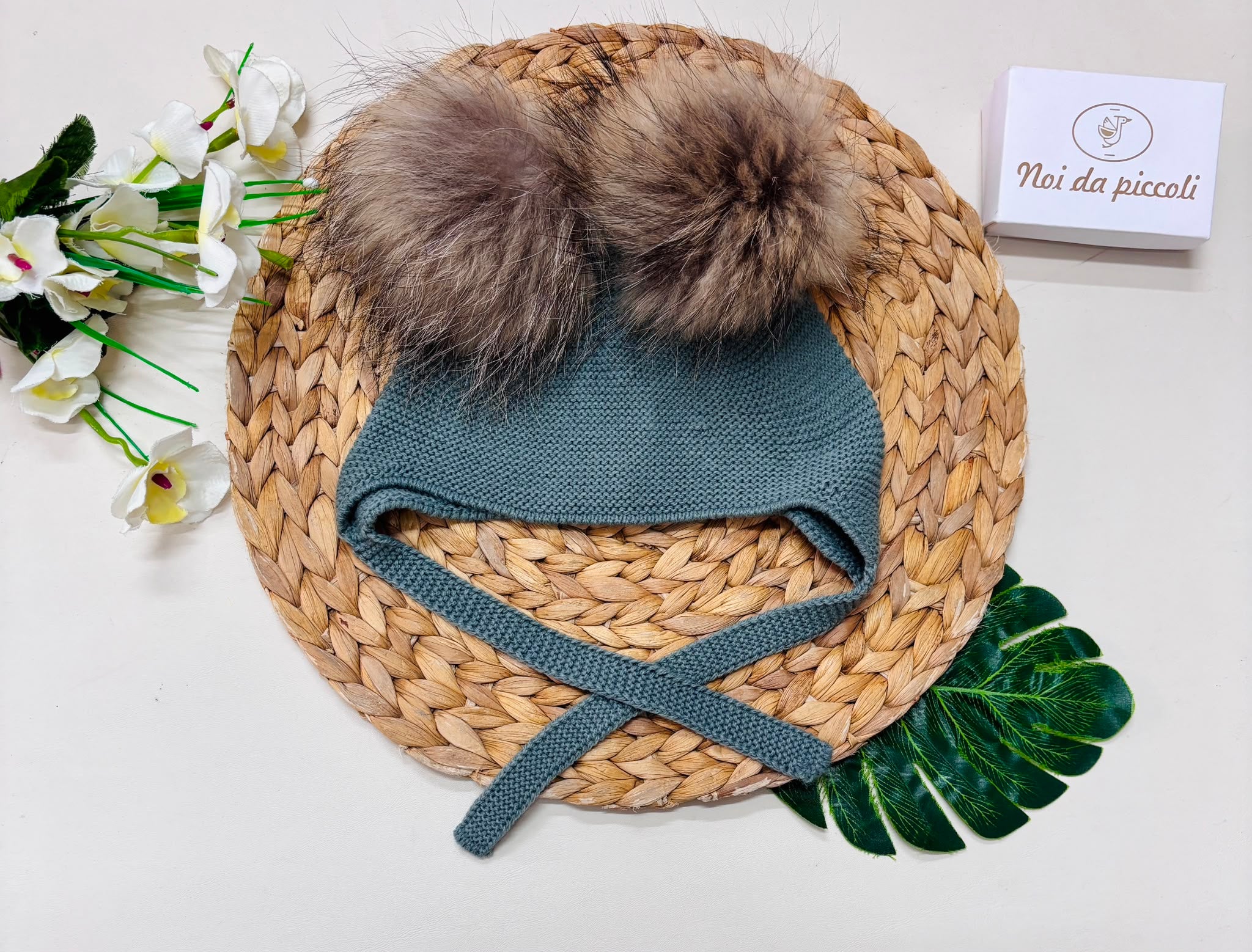 cappellino FILATO CALDO VERDE