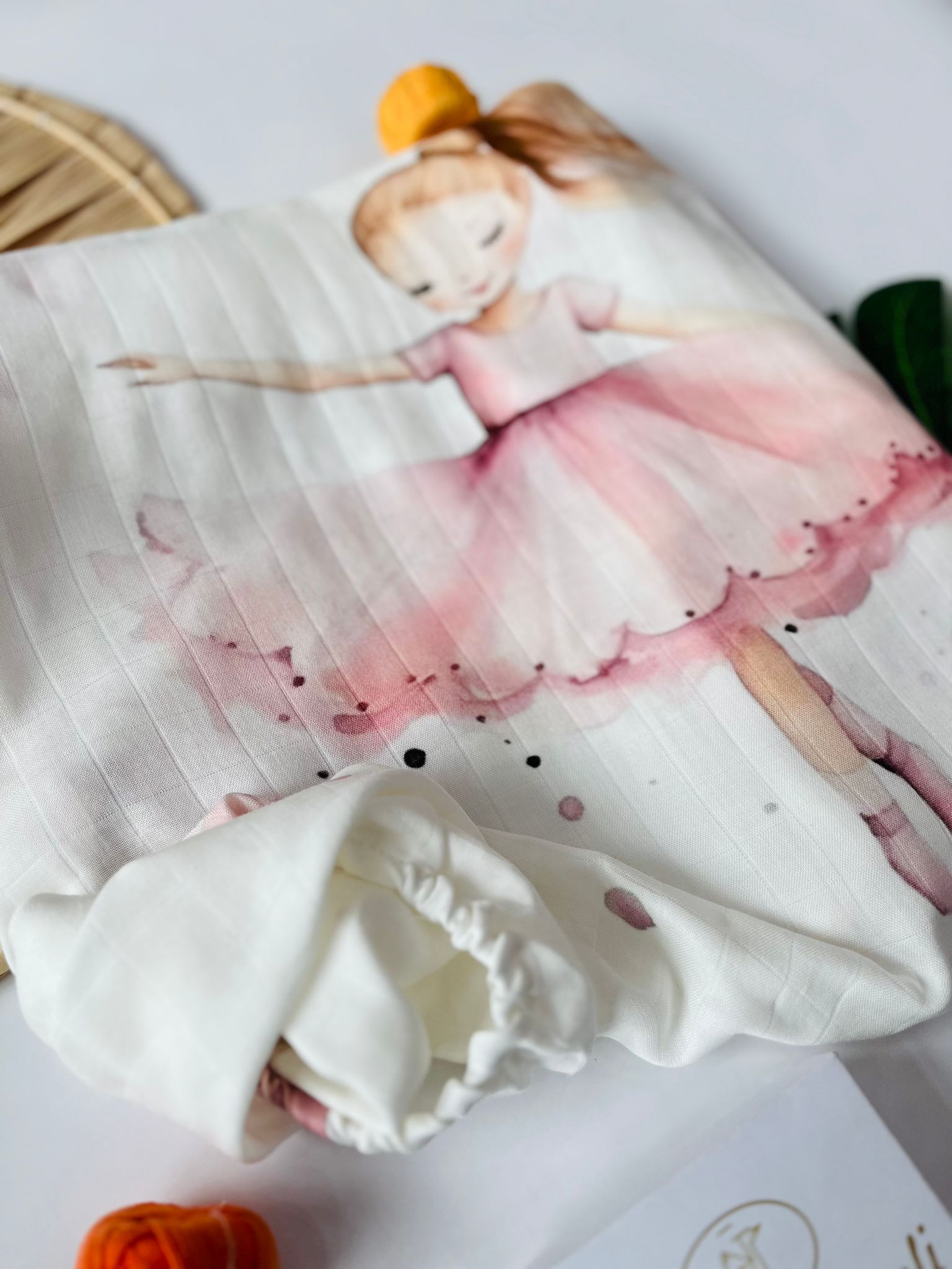 LENZUOLINO CON ANGOLI BALLERINA 50 COTONE E 50 BAMBOO BIANCO - Noi da piccoli