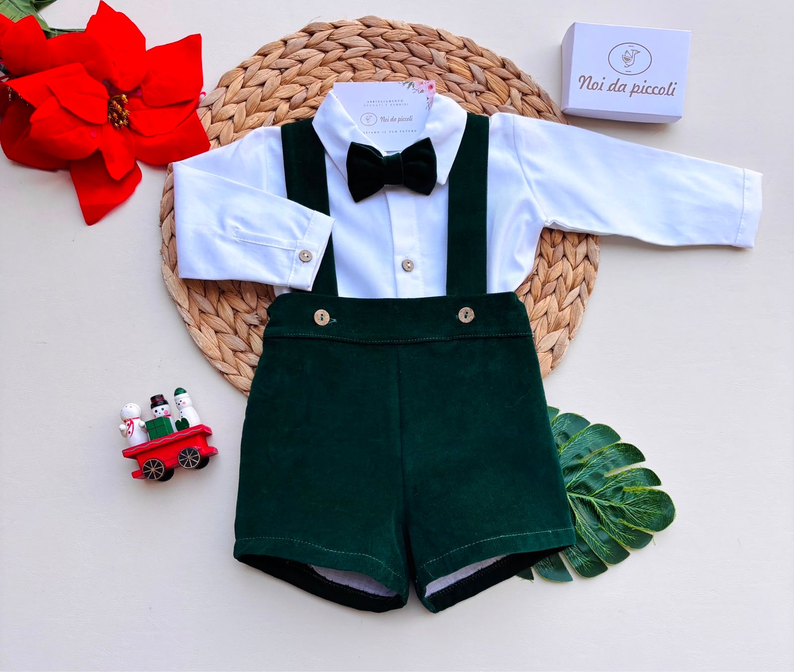 COMPLETO 2 PZ  COTONE CALDO VERDE