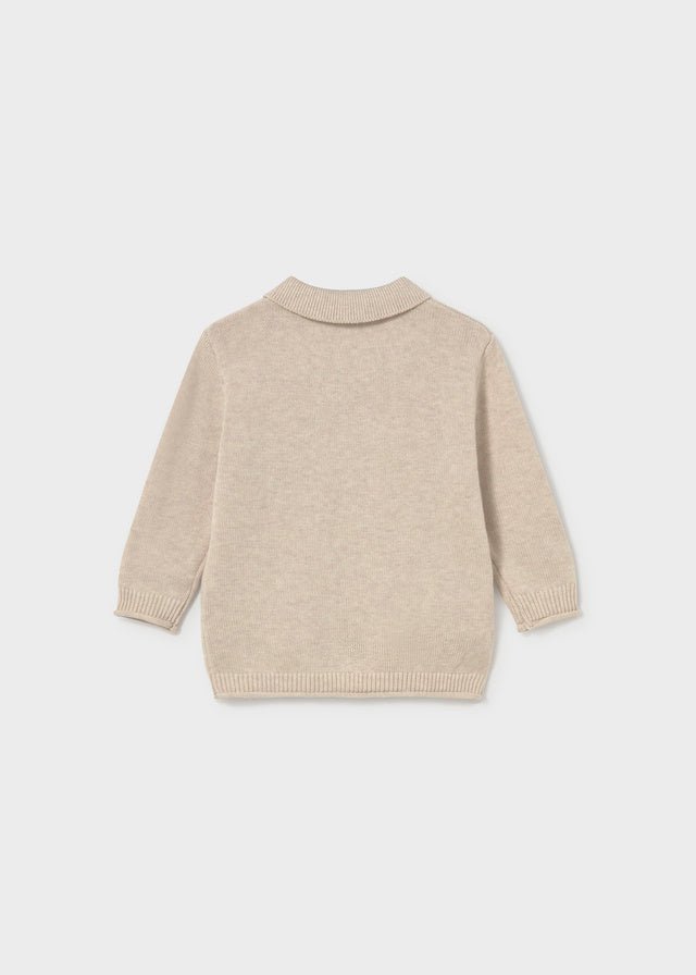 MAGLIA BEIGE IN FILATO CALDO - Noi da piccoli