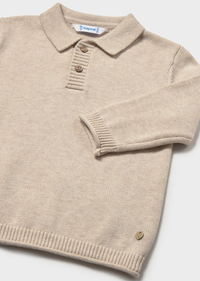 MAGLIA BEIGE IN FILATO CALDO - Noi da piccoli