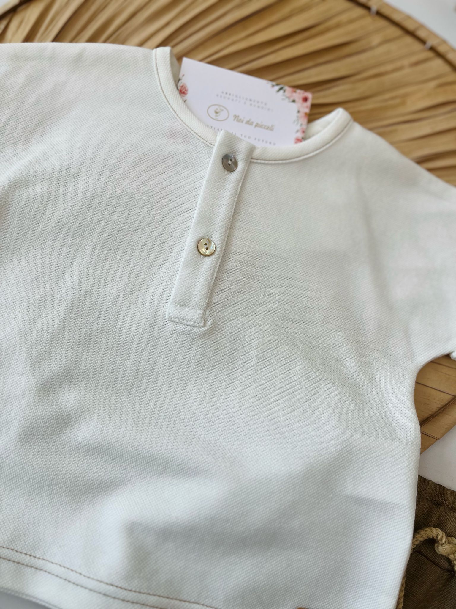 MAGLIA CON BERMUDA CAFFE - Noi da piccoli