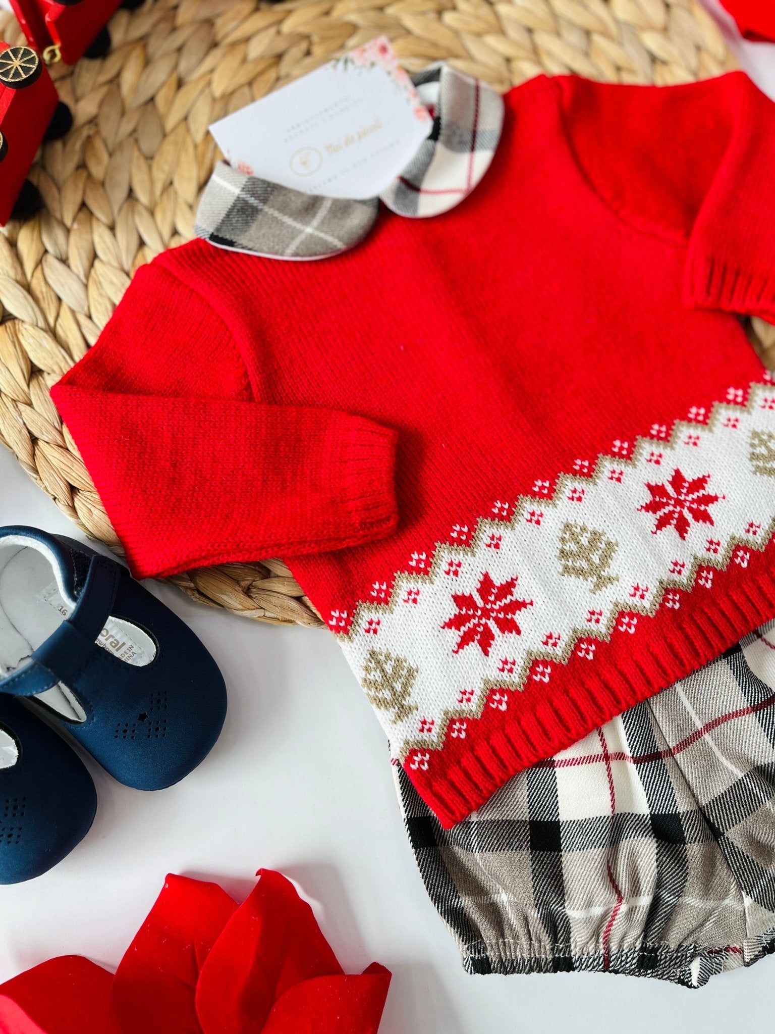 MAGLIA CON CULOTTE ROJO ARBOL - Noi da piccoli