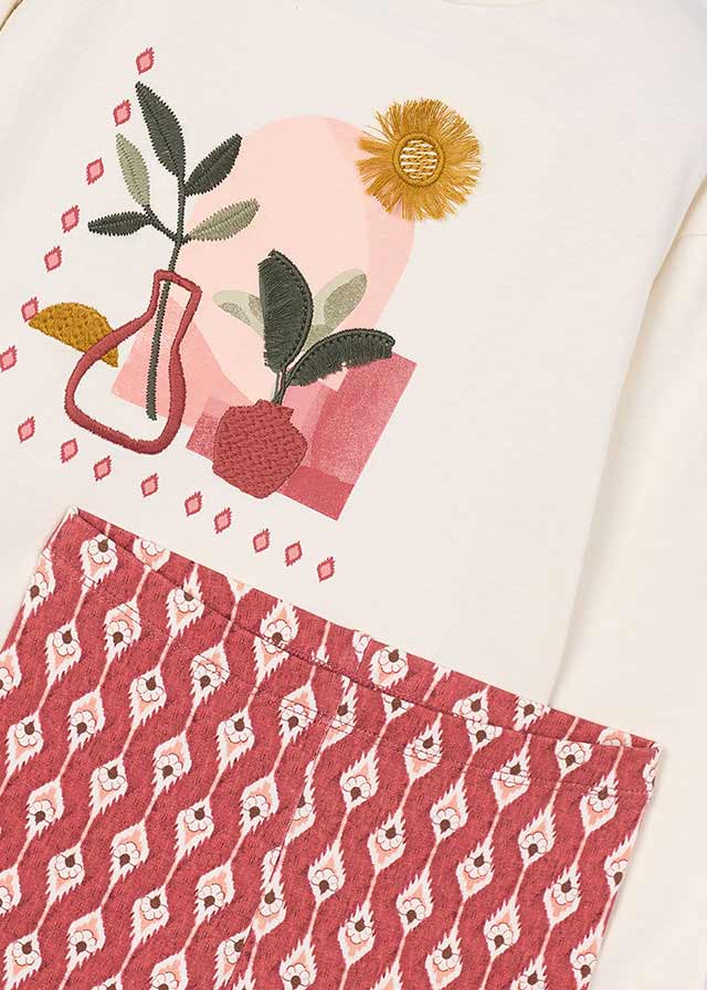 MAGLIA CON LEGGINS COTONE CALDO TANDOORI - Noi da piccoli