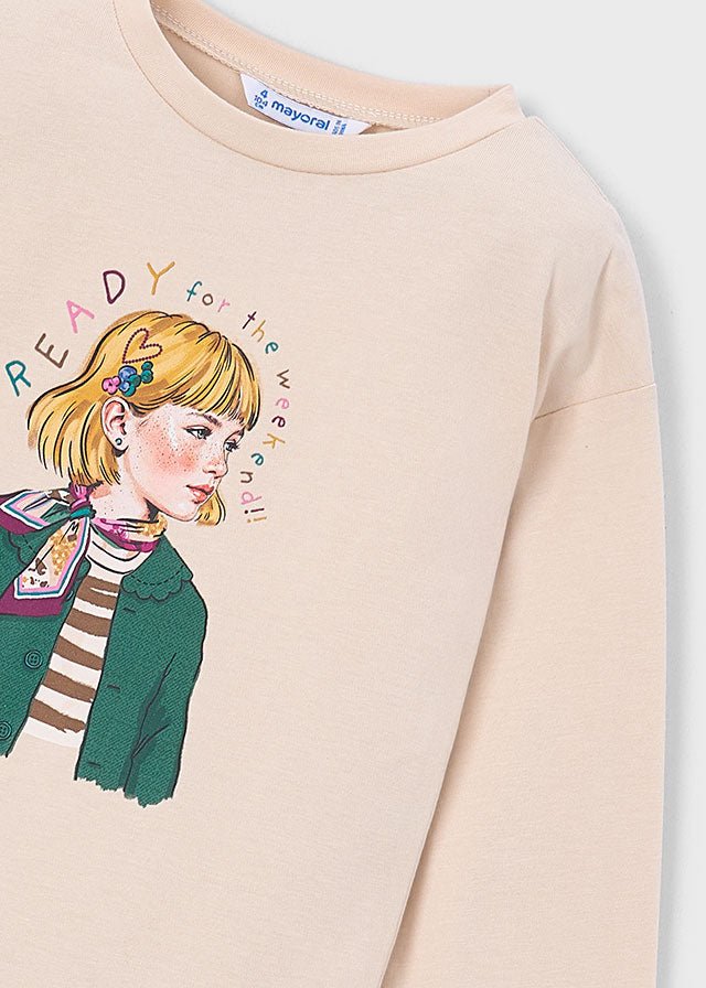 Maglia in Cotone Caldo Beige Mayoral - dettaglio 1