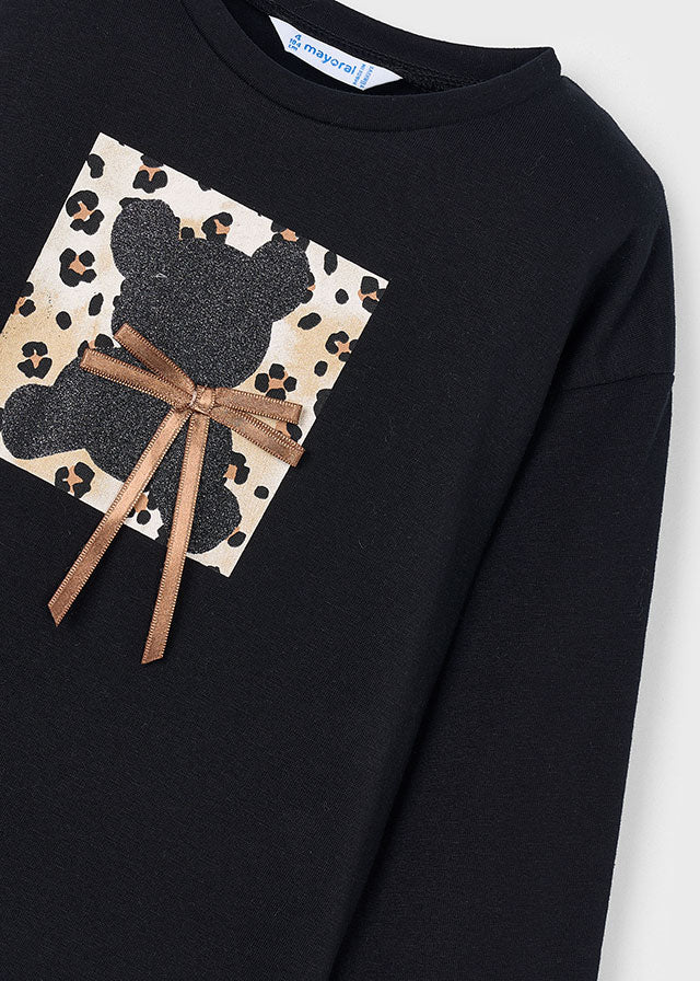 MAGLIETTA 100% COTONE Nero - Noi da piccoli