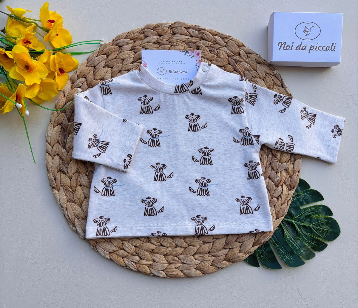 magliettina BEIGE - Noi da piccoli