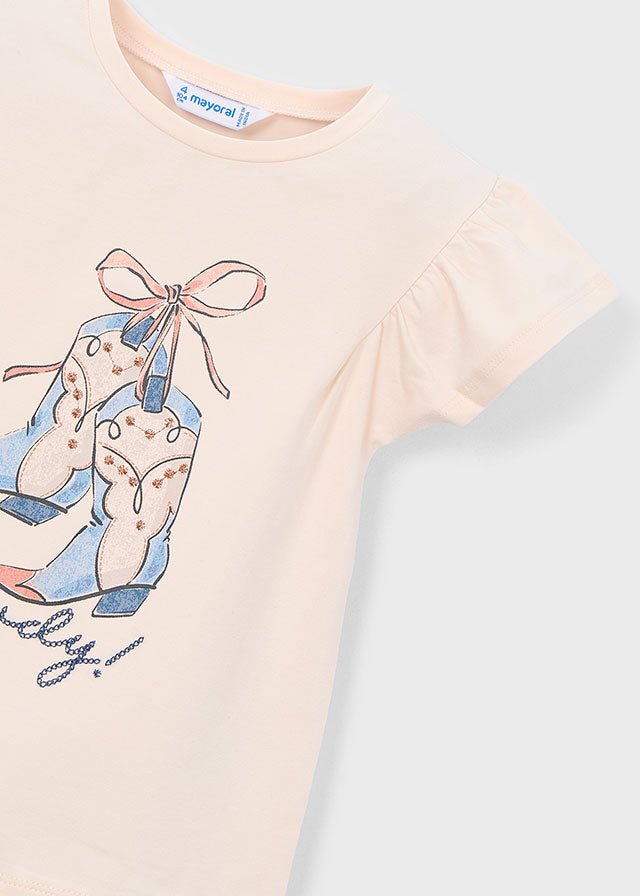 MAGLIETTINA IN COTONE ROSA - Noi da piccoli