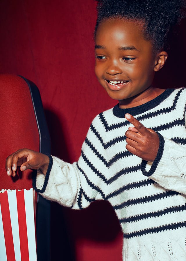 MAGLIONCINO E PANTALONE COTONE CALDO Nero - Noi da piccoli