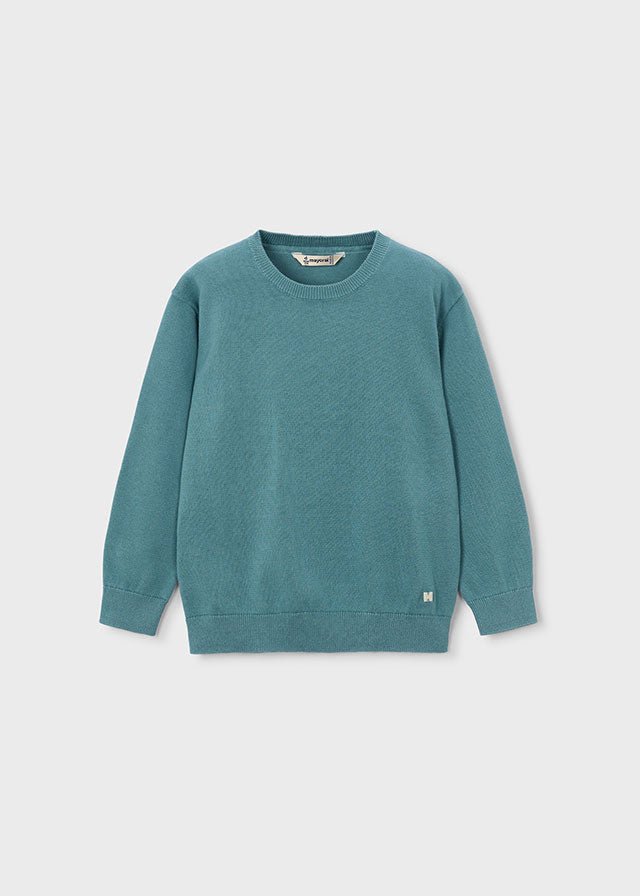 MAGLIONCINO IN COTONE VERDE - Noi da piccoli