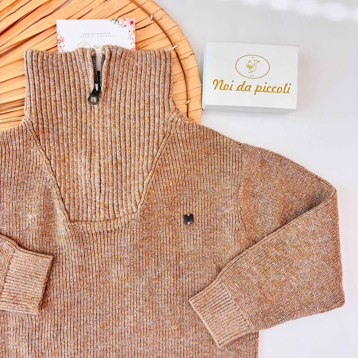 Maglione Casual in Cotone Caldo Beige Mayoral - dettaglio 1